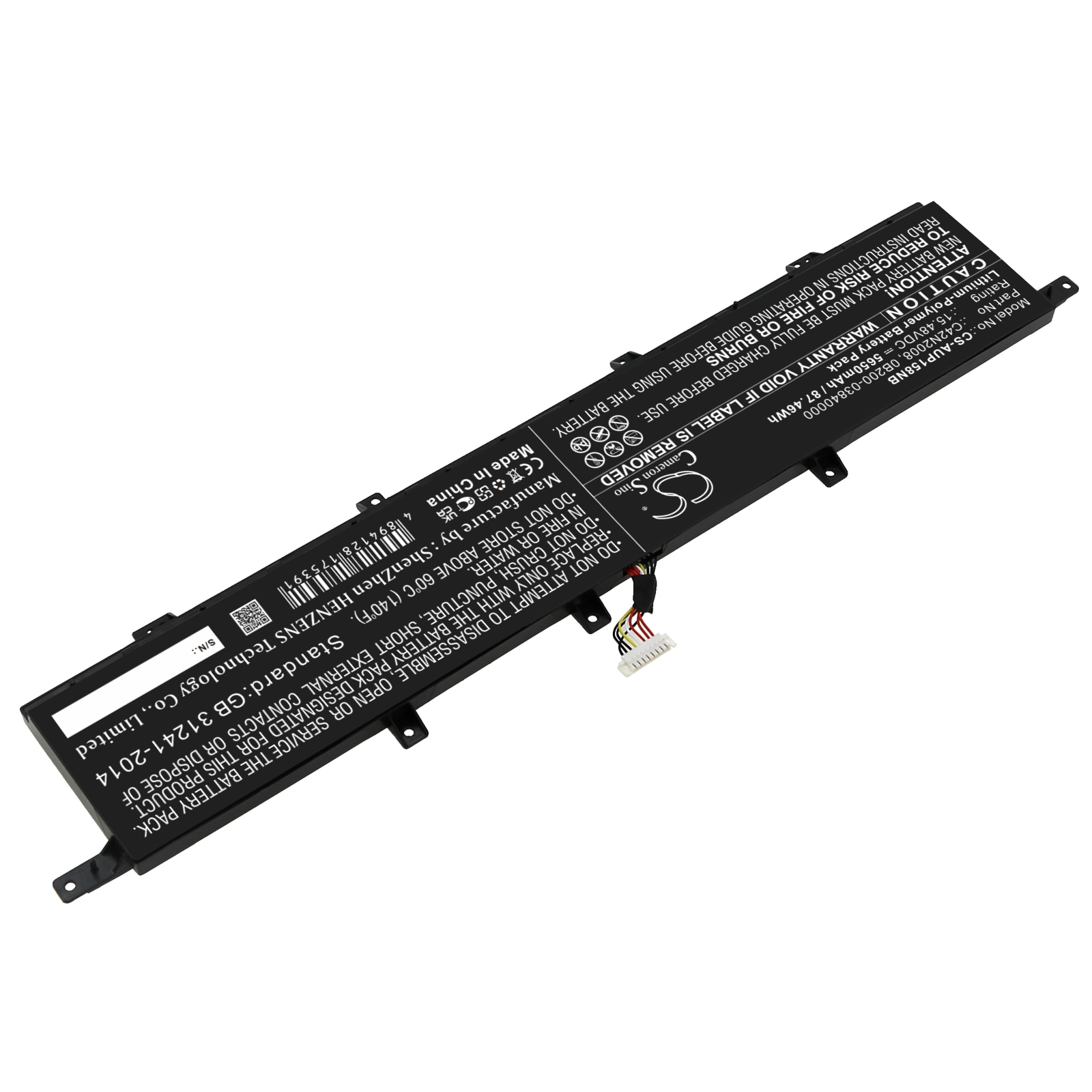 Batteri till Notebook, Bärbar dator för Asus ZenBook Pro Duo 15 OLED UX582LR-BP1979R m.fl.