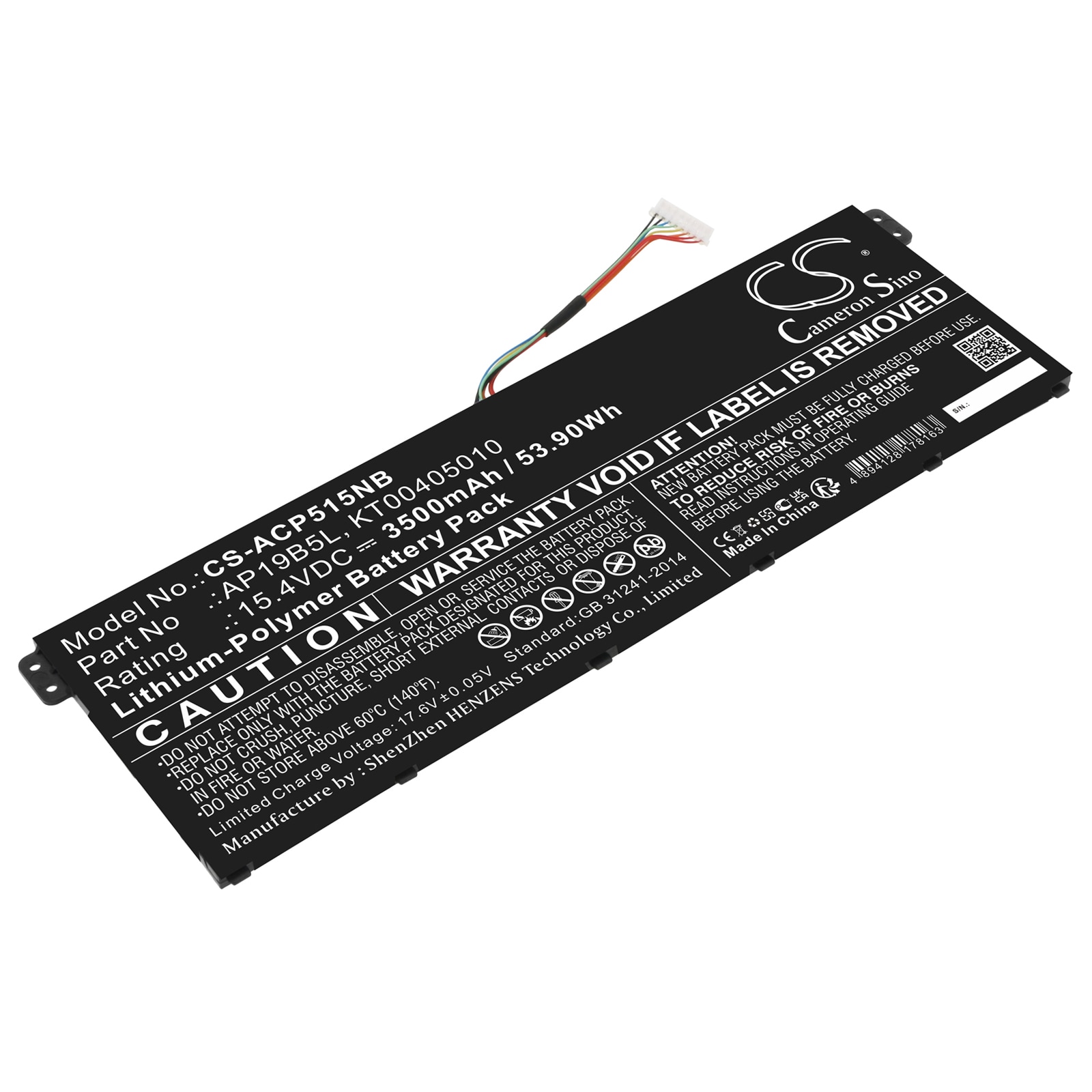 Batteri till Notebook, Bärbar dator för Acer Aspire 5 A515-43-R1JF m.fl.