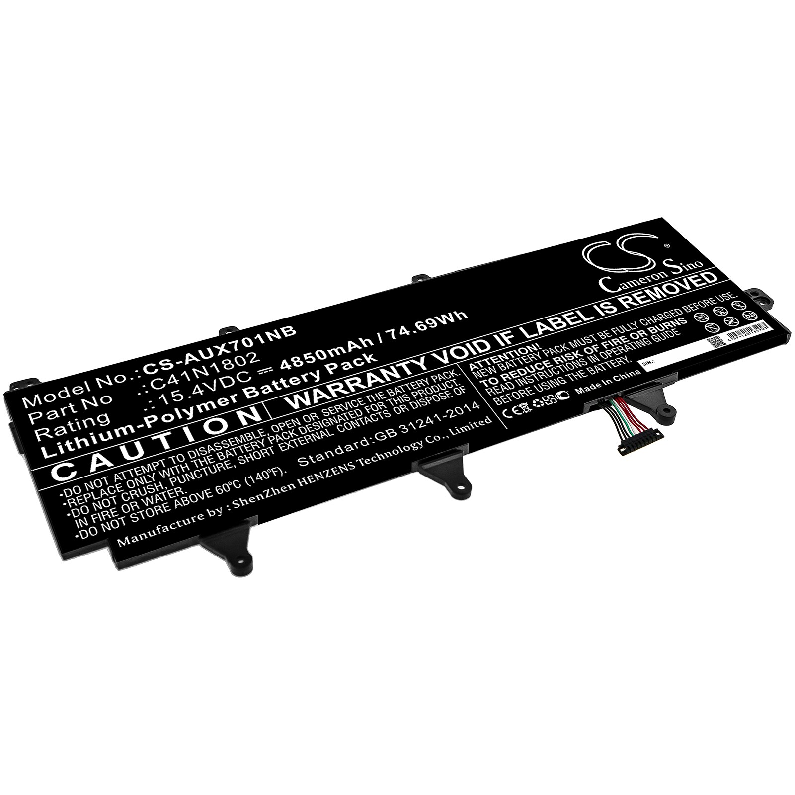 Batteri till Notebook, Bärbar dator för Asus ROG GX701GVR-EV001T, GX701GX-EV081T m.fl.