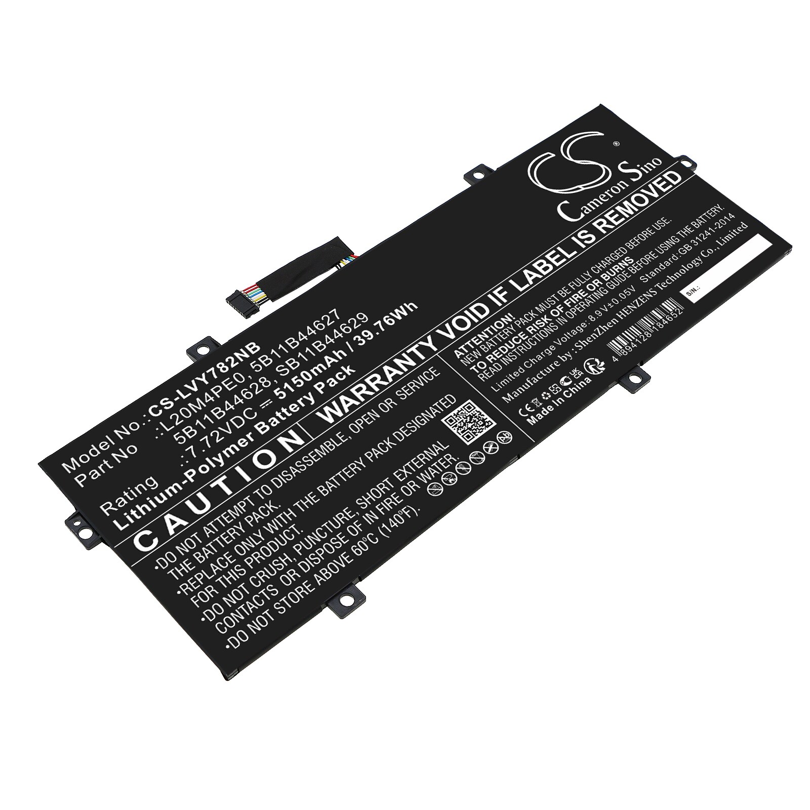 Batteri till Notebook, Bärbar dator för Lenovo Yoga Duet 7 13ITL6 82MA0025AX m.fl.
