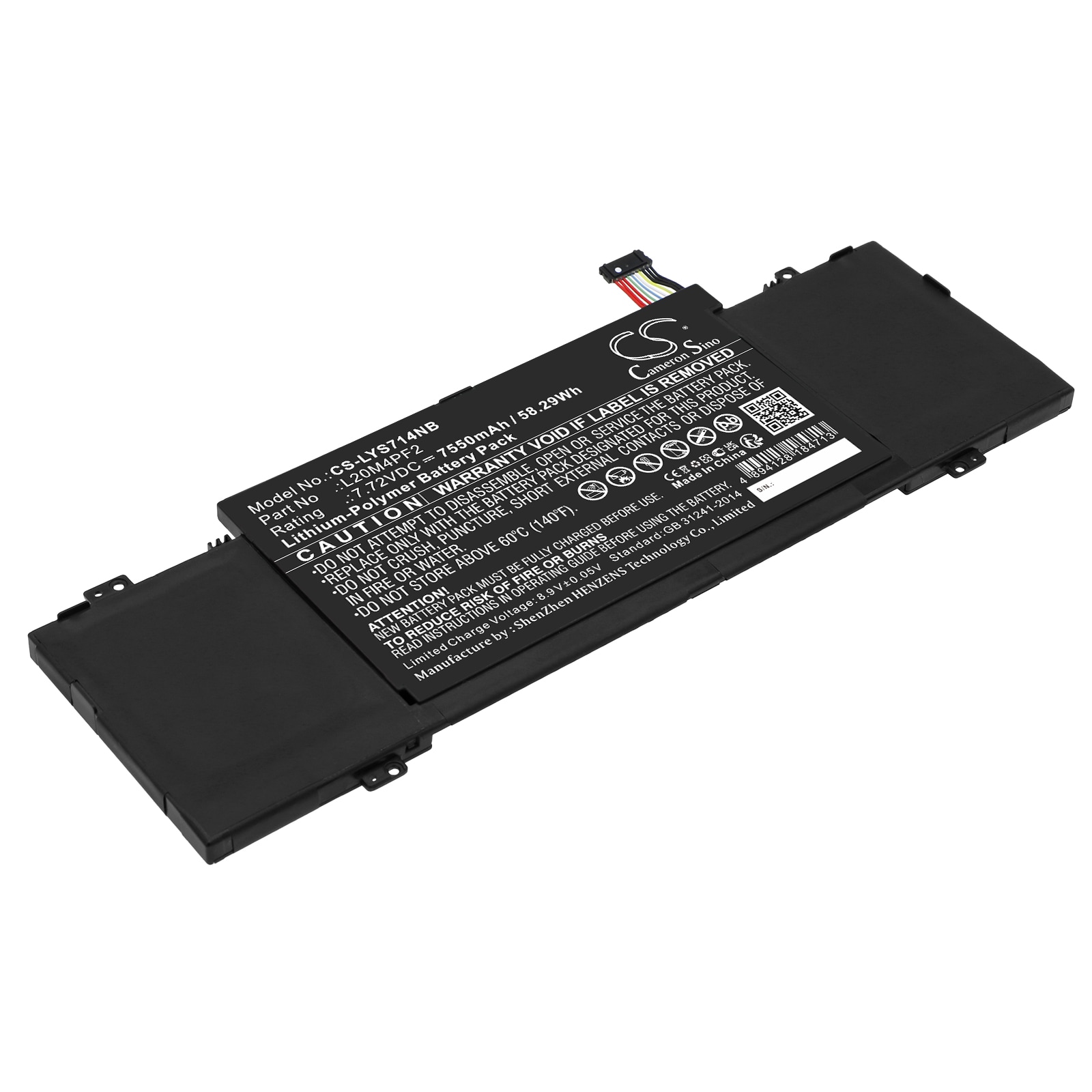 Batteri till Notebook, Bärbar dator för Lenovo Yoga Slim 7 Carbon 14ACN6 82L0005BVN m.fl.