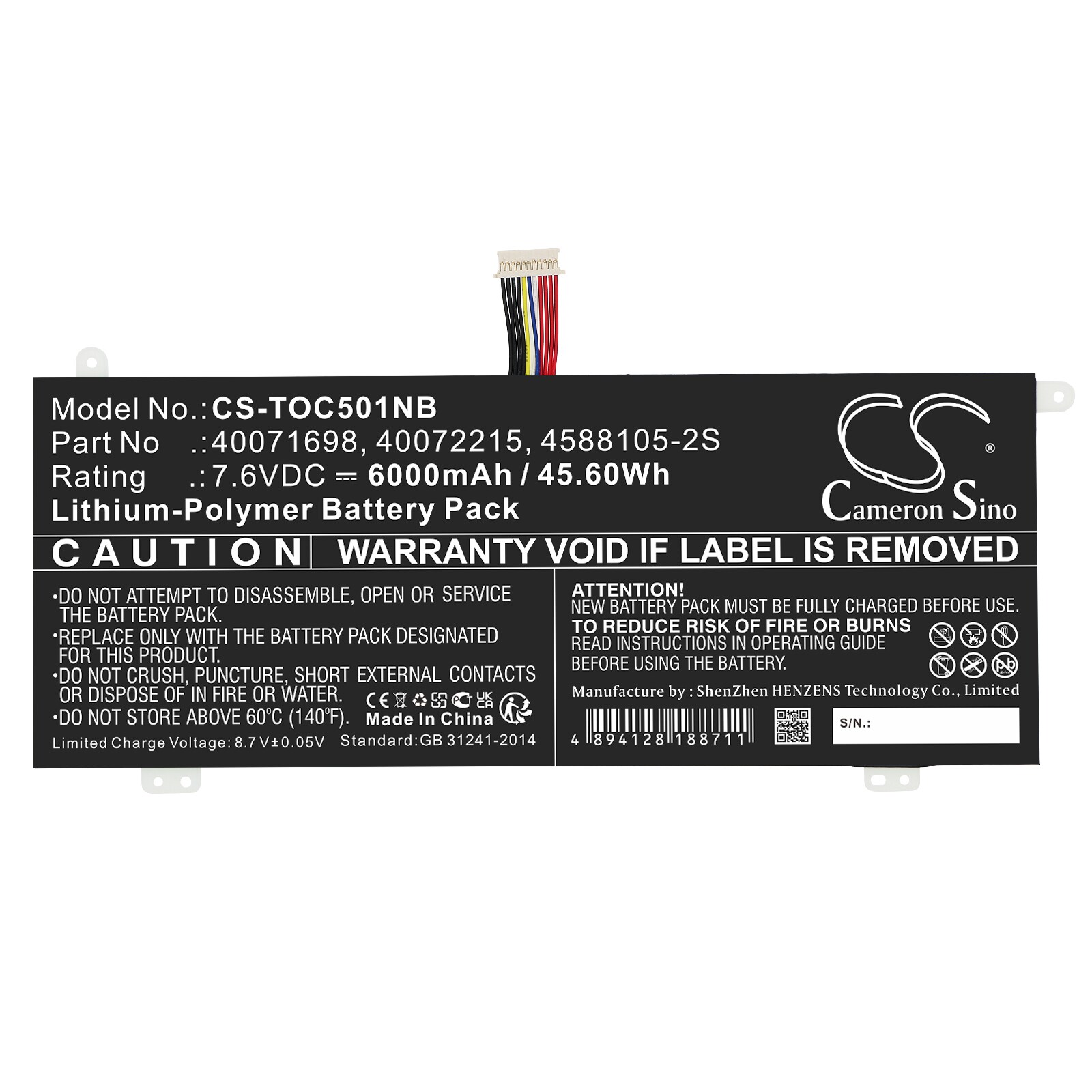 Batteri till Notebook, Bärbar dator för Dynabook Satellite Pro C50-H-106 m.fl.