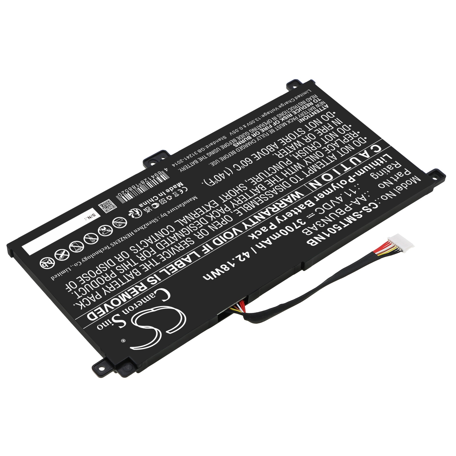 Batteri till Notebook, Bärbar dator för Samsung NT501R5L-M15/C, NT501R5L-L05/R m.fl.