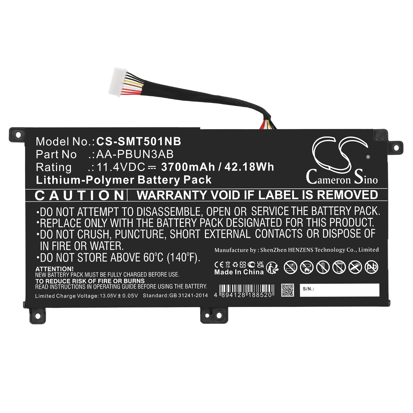 Batteri till Notebook, Bärbar dator för Samsung NT501R5L-M15/C, NT501R5L-L05/R m.fl.
