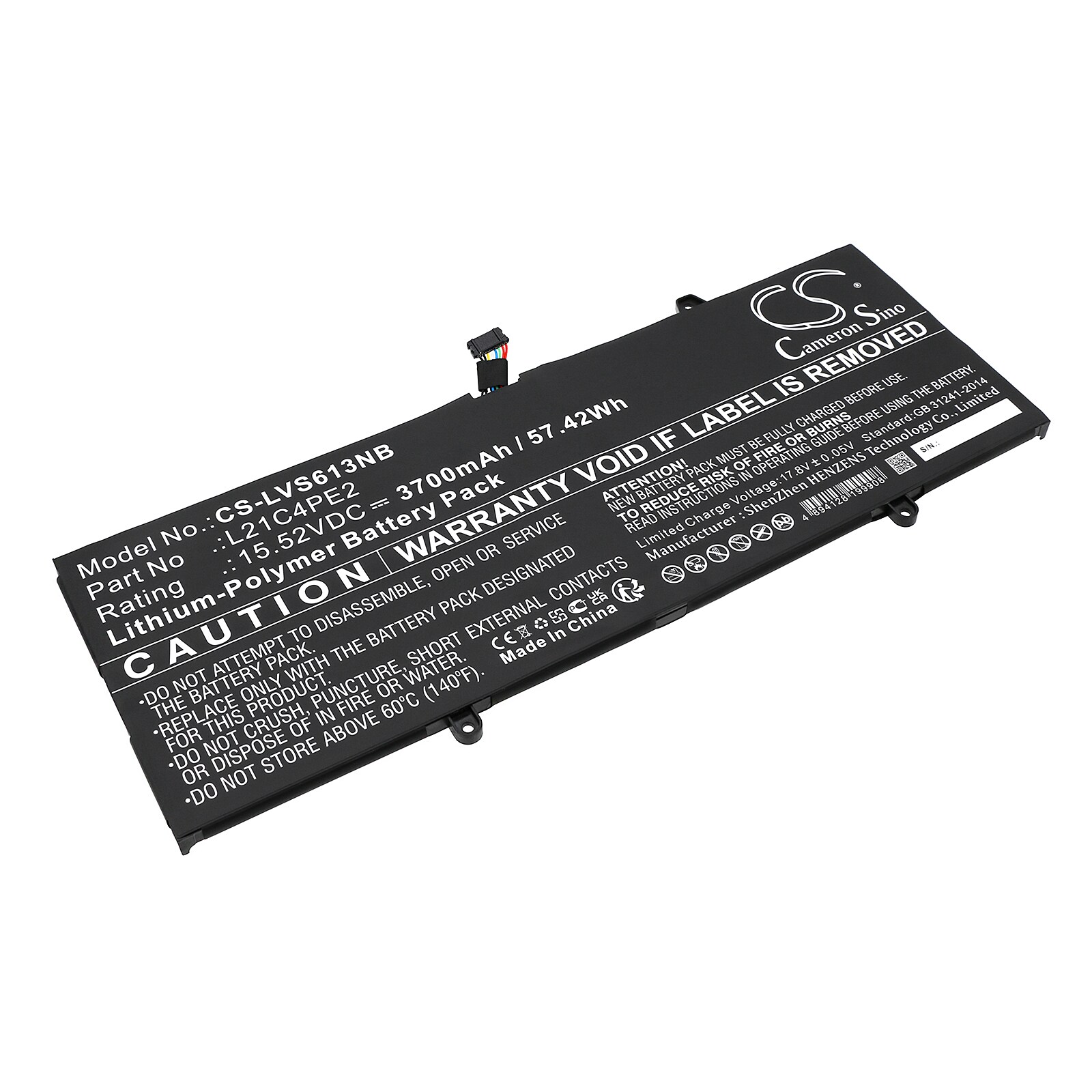 Batteri till Notebook, Bärbar dator för Lenovo Yoga 6 13ALC7 82UD006HKR m.fl.