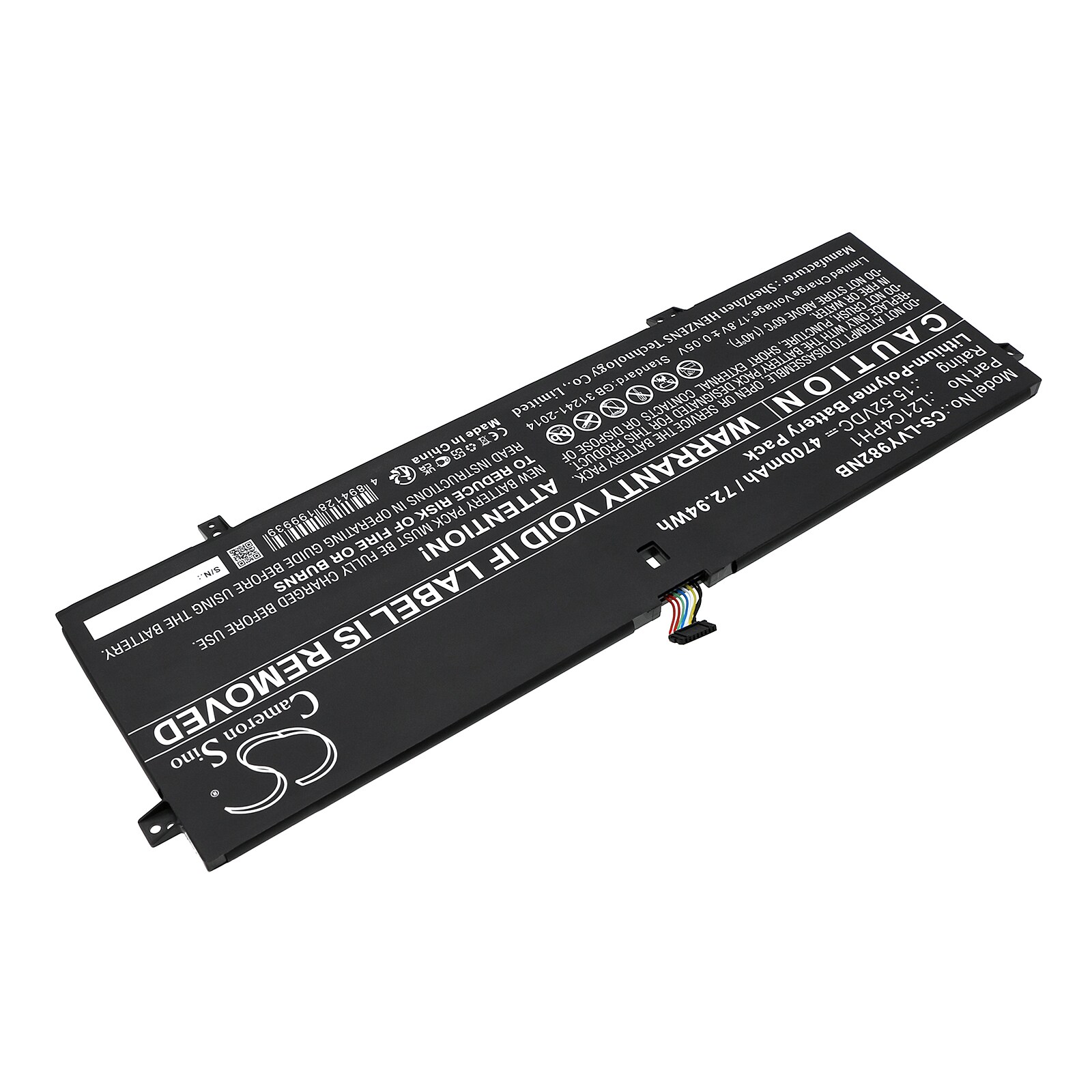 Batteri till Notebook, Bärbar dator för Lenovo Yoga Slim 9 14IAP7 82T0001ETA m.fl.