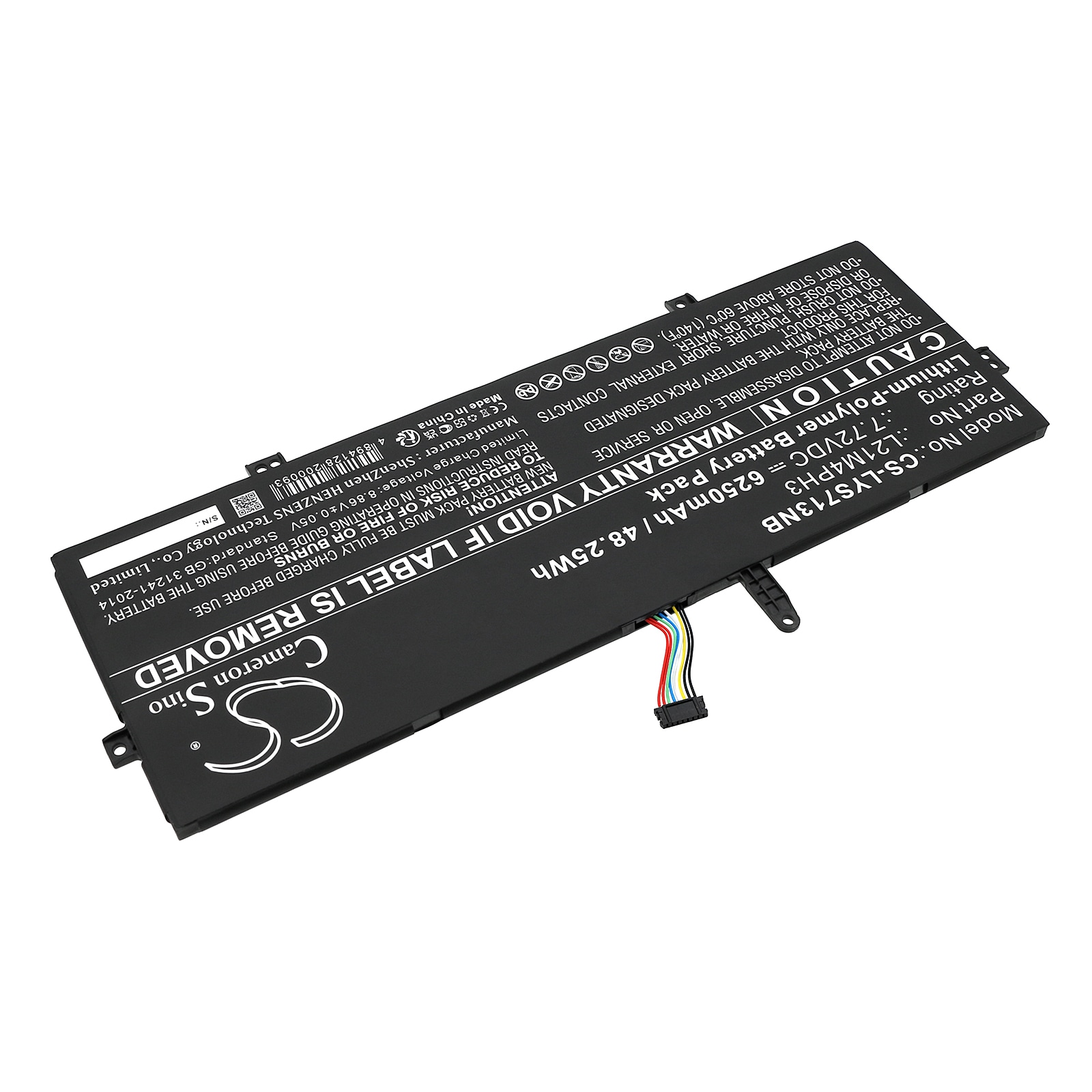 Batteri till Notebook, Bärbar dator för Lenovo Yoga Slim 7 Carbon 13IAP7 82U9003GPB m.fl.