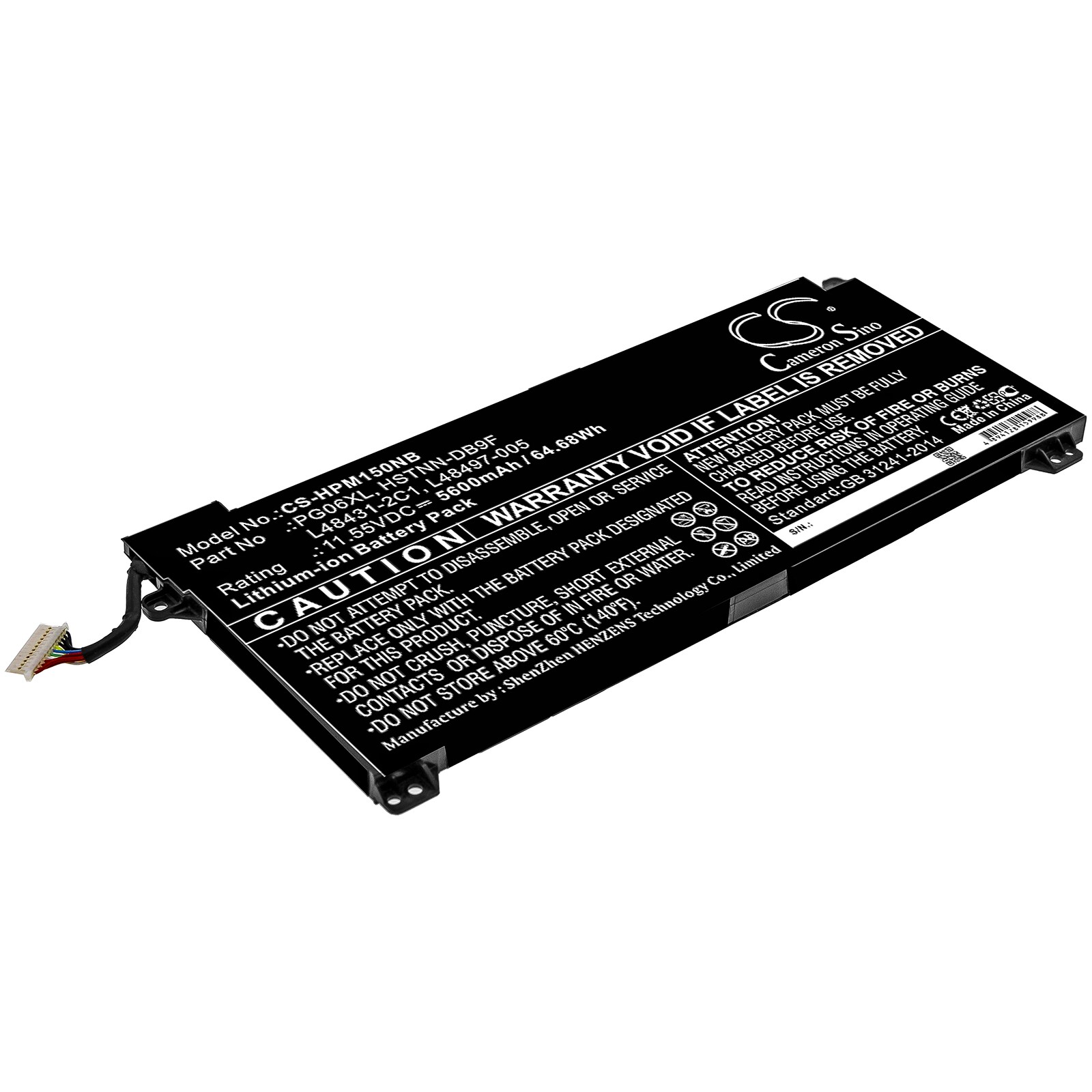 Batteri till Notebook, Bärbar dator för HP Omen 15-DH0138TX, Omen 15-dh0004UR m.fl.