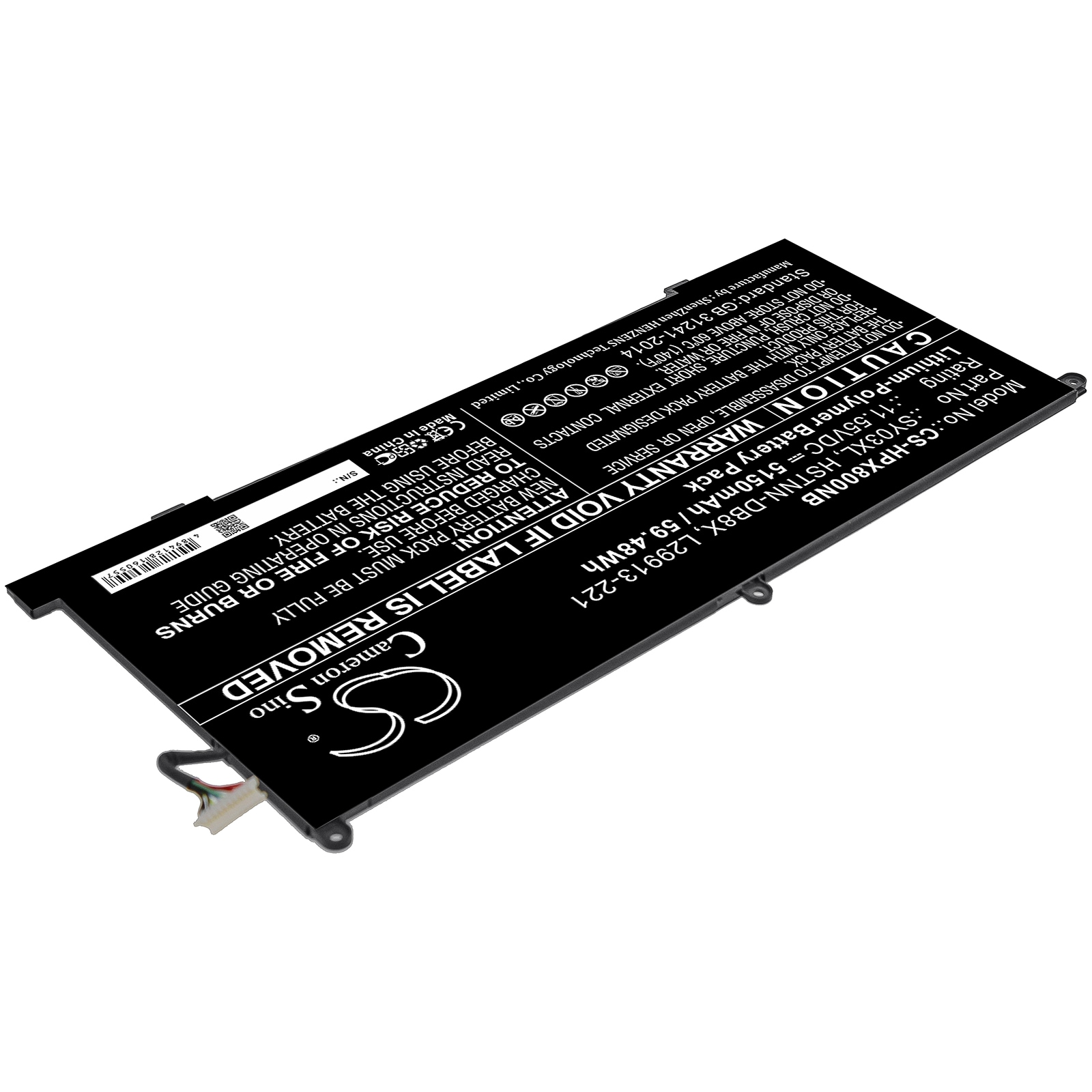Batteri till Notebook, Bärbar dator för HP Chromebook X360 14 G1 m.fl.
