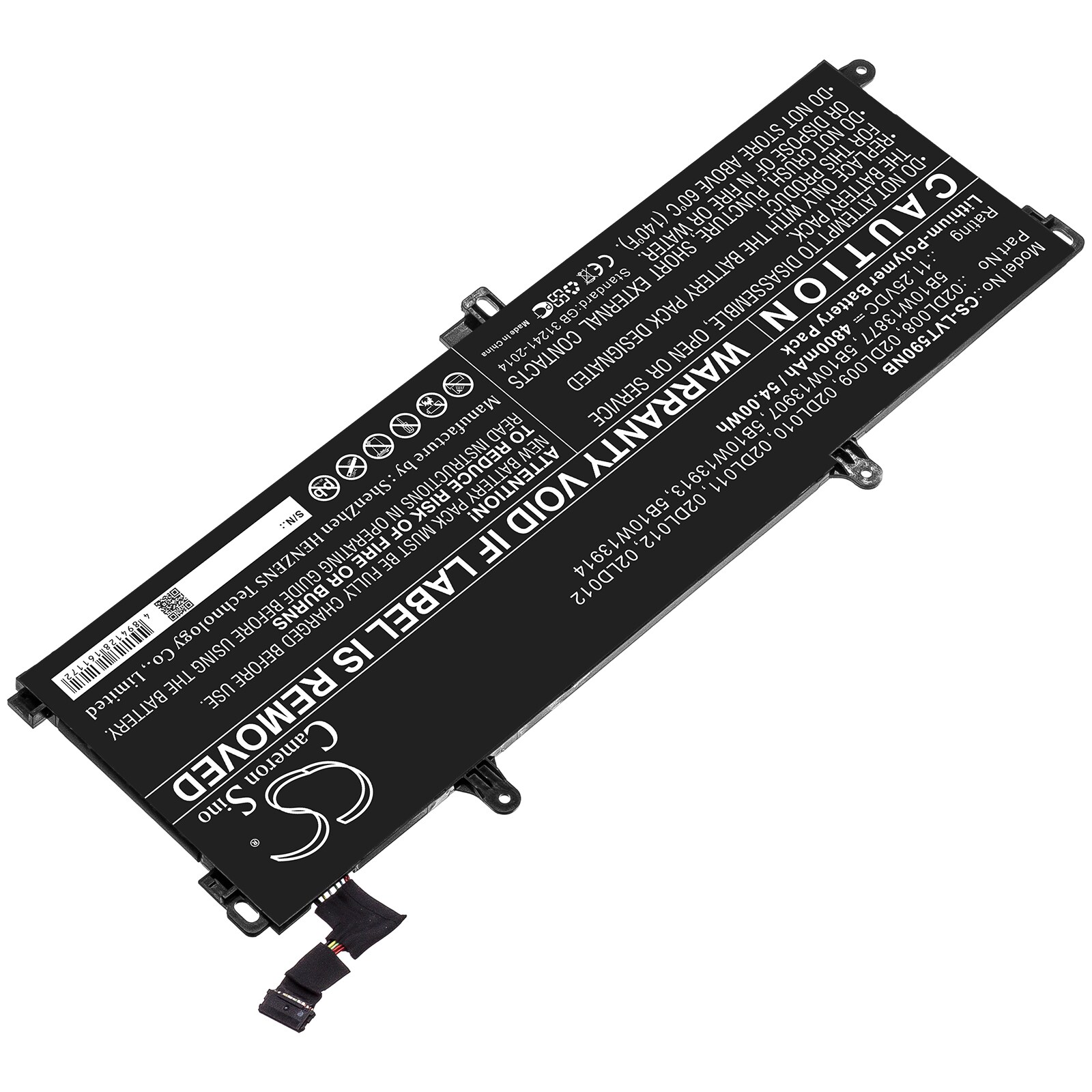 Batteri till Notebook, Bärbar dator för Lenovo ThinkPad T590, ThinkPad T15 m.fl.