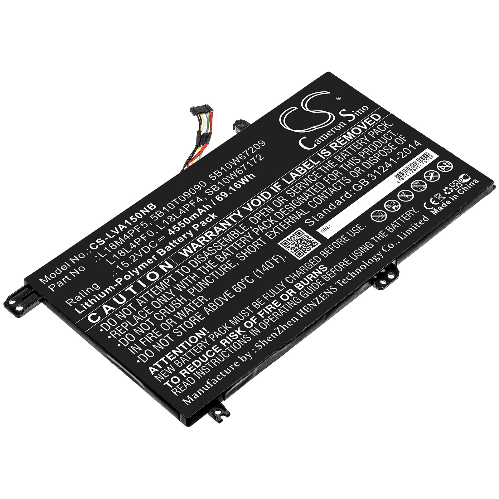 Batteri till Notebook, Bärbar dator för Lenovo xiaoxin Air 15 2019