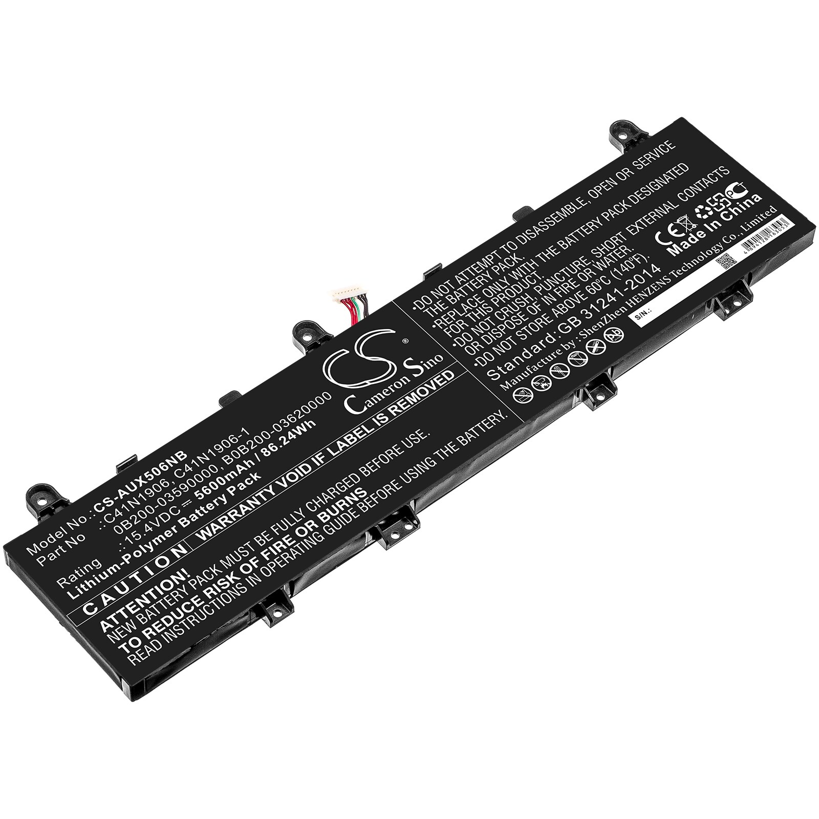 Batteri till Notebook, Bärbar dator för Asus FX506IV, TUF Gaming A17 FA706IU m.fl.