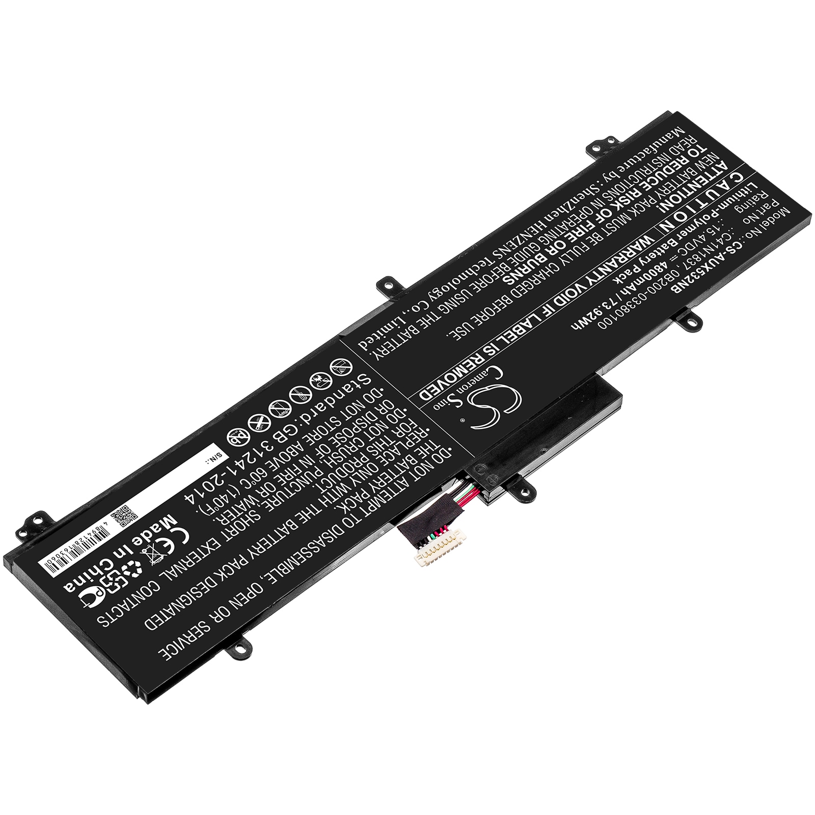 Batteri till Notebook, Bärbar dator för Asus GX532GV, ROG Zephyrus G15 GA502IU-AL011T m.fl.