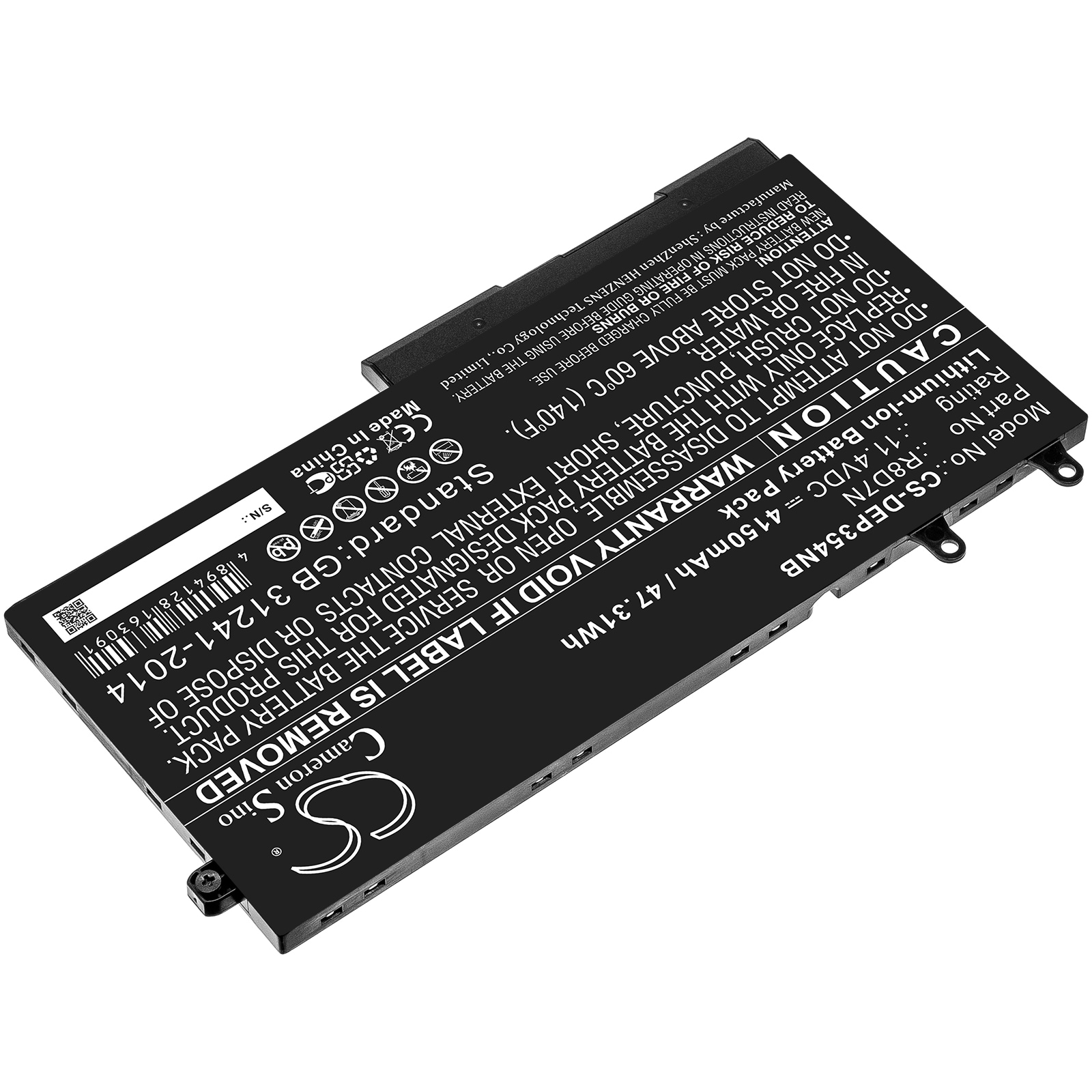 Batteri till Notebook, Bärbar dator för DELL Precision 15 3540, Inspiron 7591 m.fl.