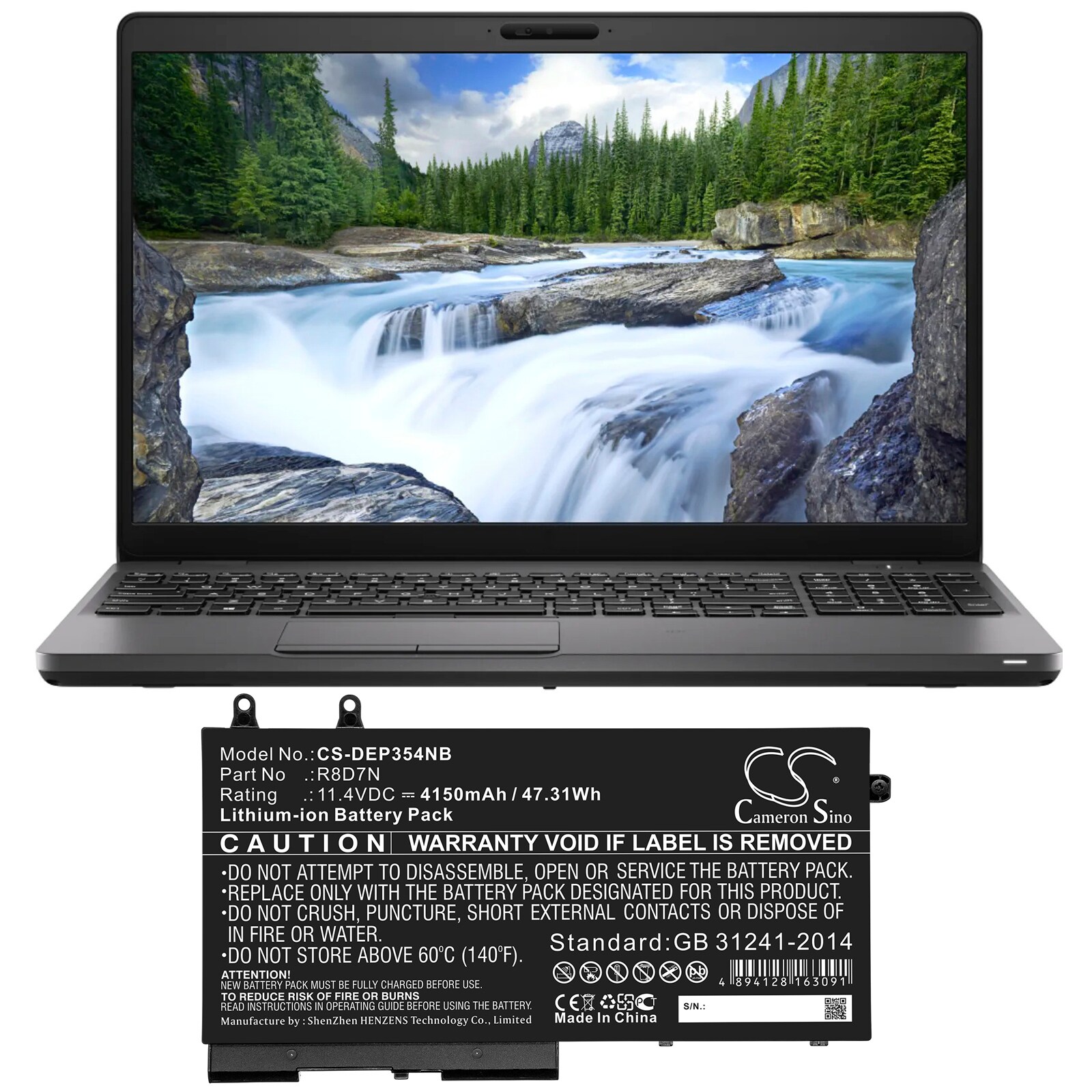 Batteri till Notebook, Bärbar dator för DELL Precision 15 3540, Inspiron 7591 m.fl.