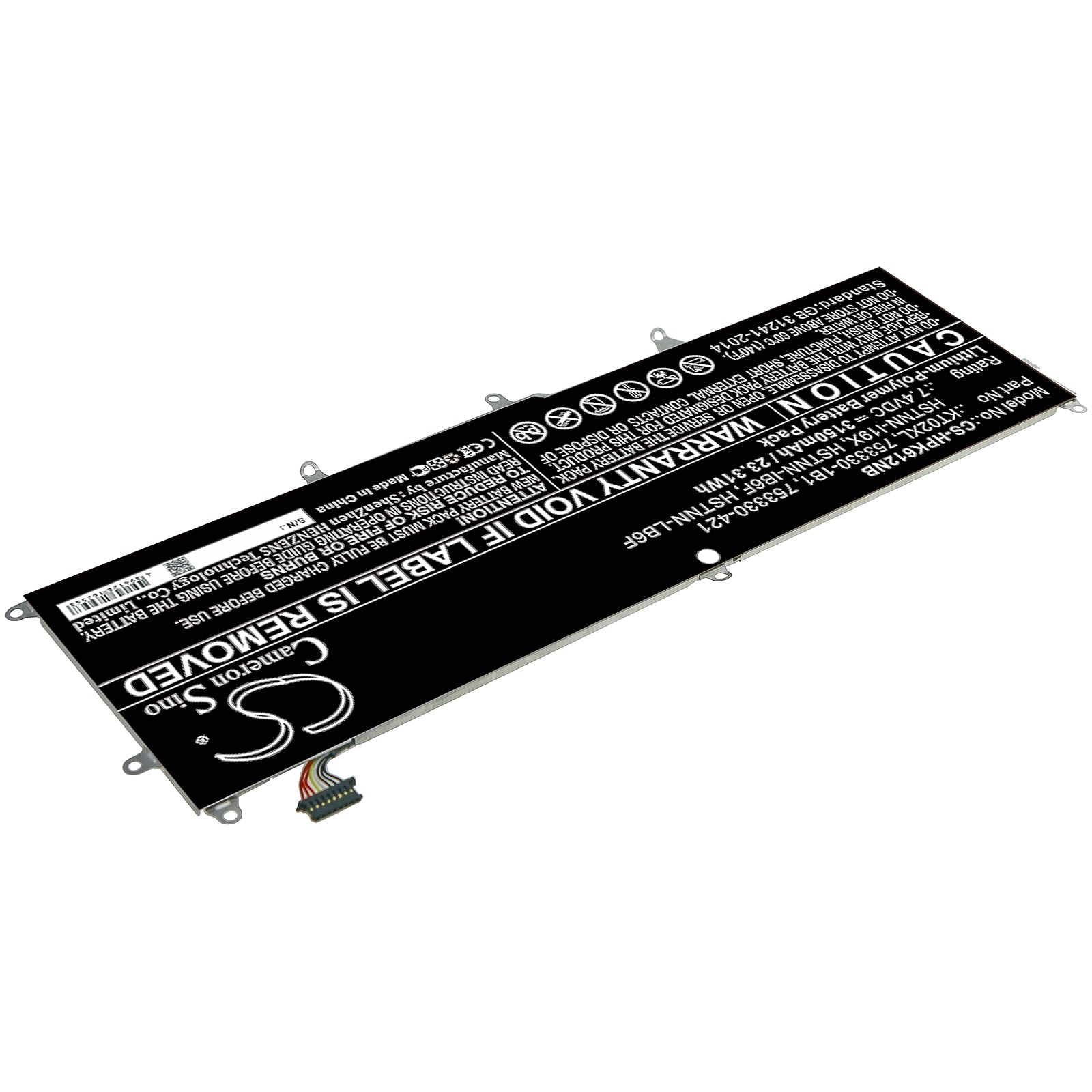 Batteri till Notebook, Bärbar dator för HP Pro X2 612 G1 Keyboard