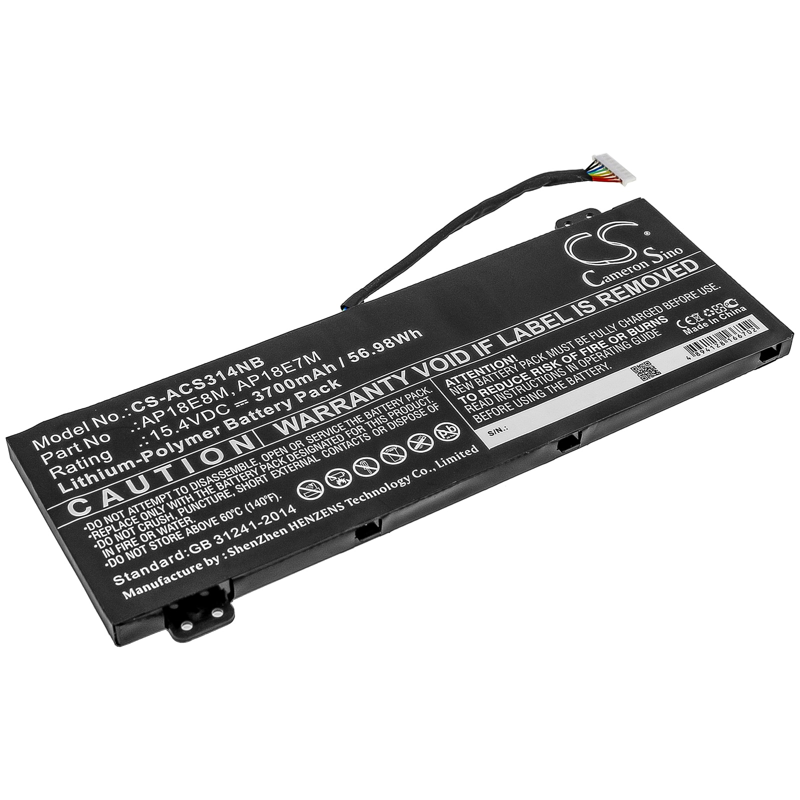 Batteri till Notebook, Bärbar dator för Acer Nitro 5 AN515-43-R41A m.fl.
