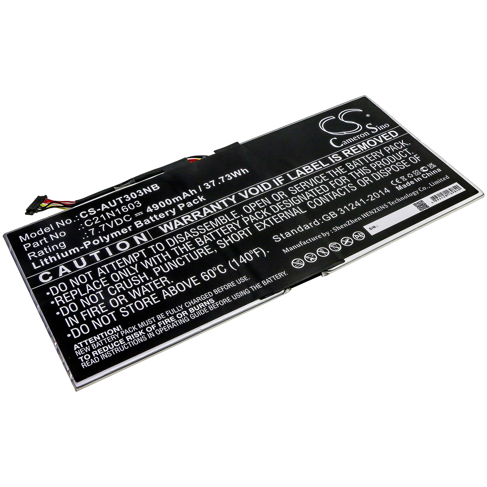 Batteri till Notebook, Bärbar dator för Asus T303UA-GN053T, T304UA-BC011R m.fl.