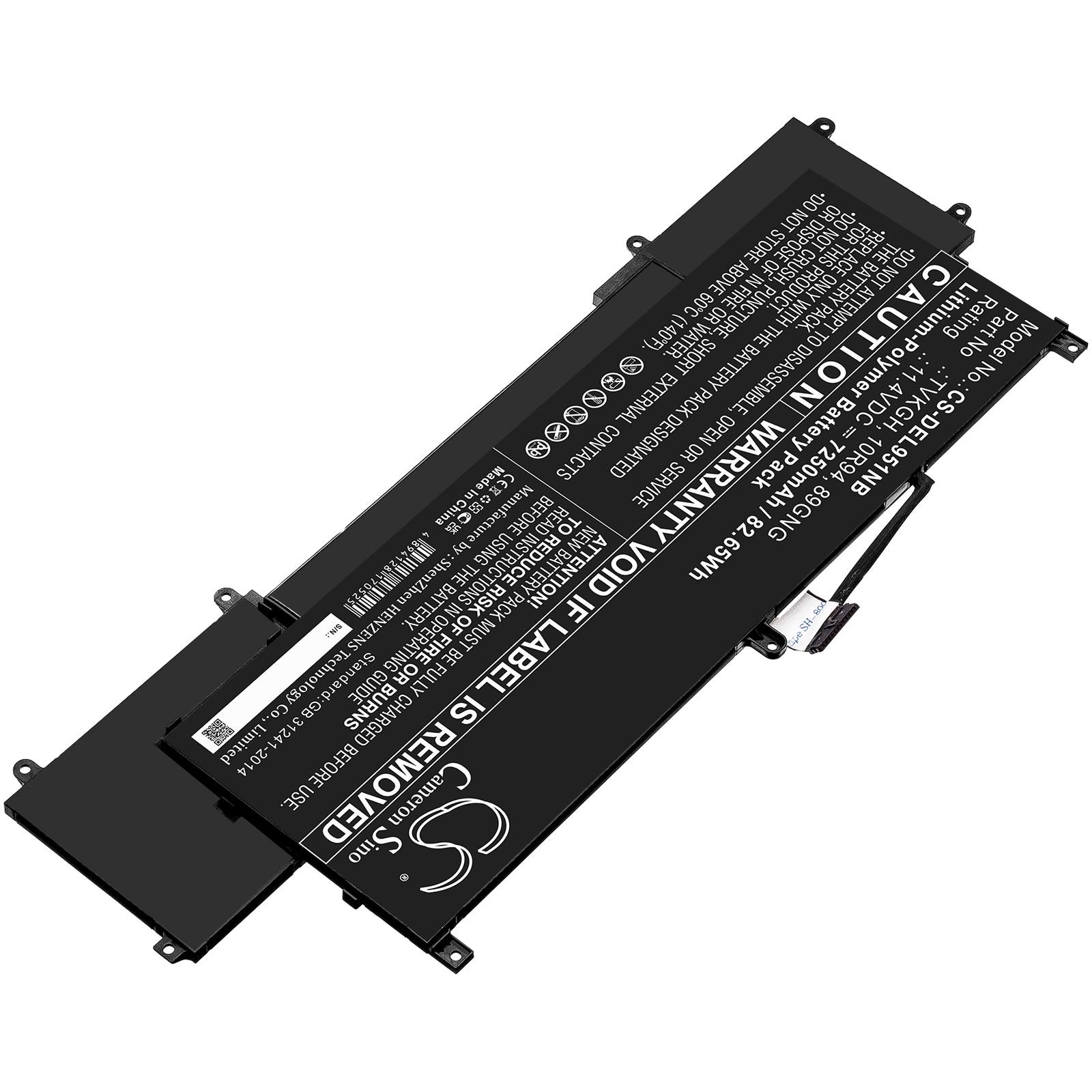 Batteri till Notebook, Bärbar dator för DELL Latitude 9510 2-in-1