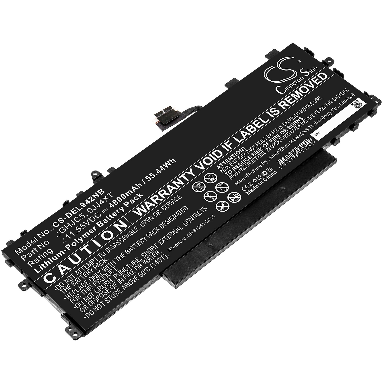 Batteri till Notebook, Bärbar dator för DELL Latitude 9420 2-in-1