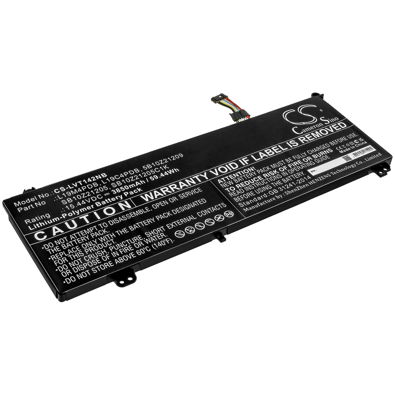 Batteri till Notebook, Bärbar dator för Lenovo ThinkBook 14s Yoga ITL-20WE000YAU m.fl.