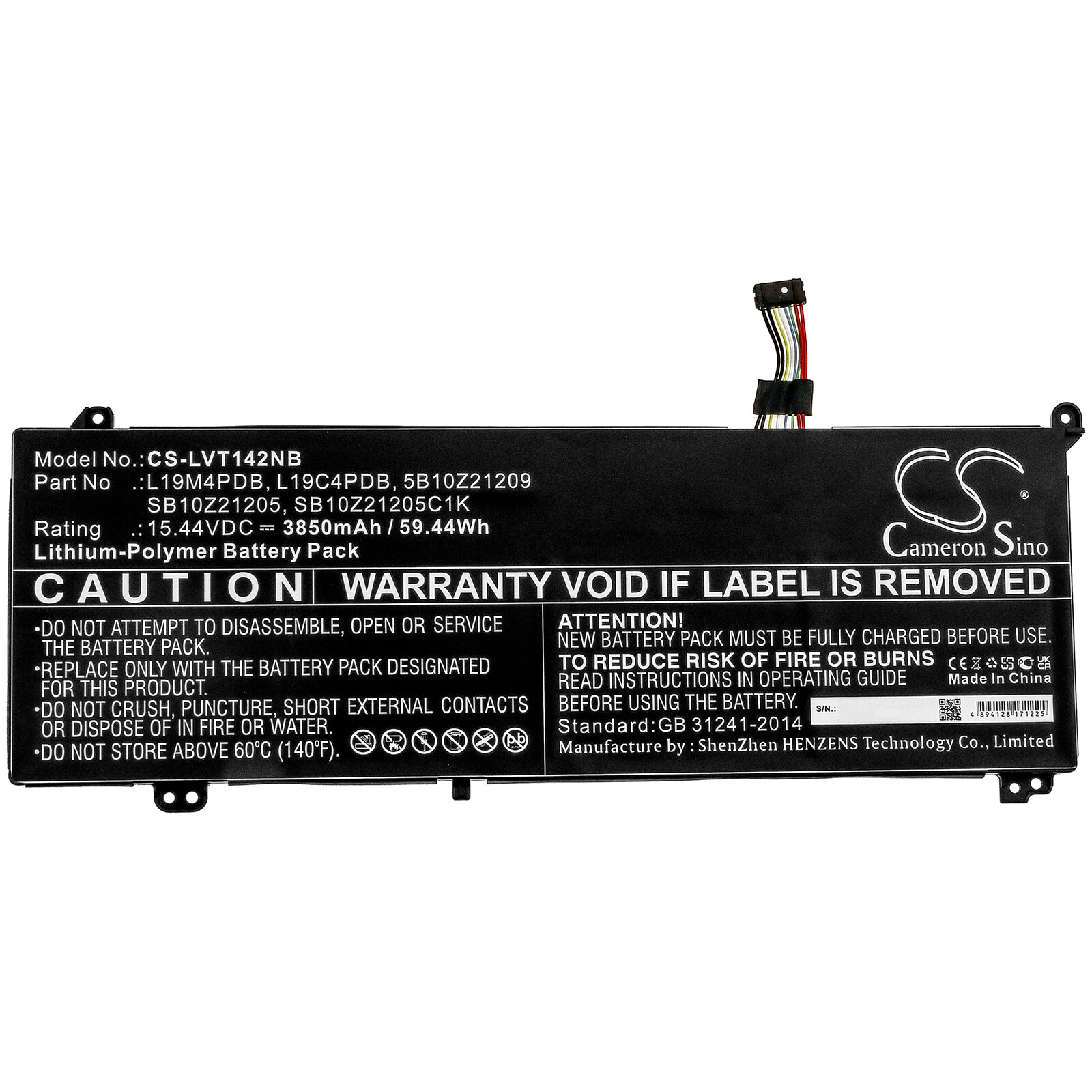 Batteri till Notebook, Bärbar dator för Lenovo ThinkBook 14s Yoga ITL-20WE000YAU m.fl.