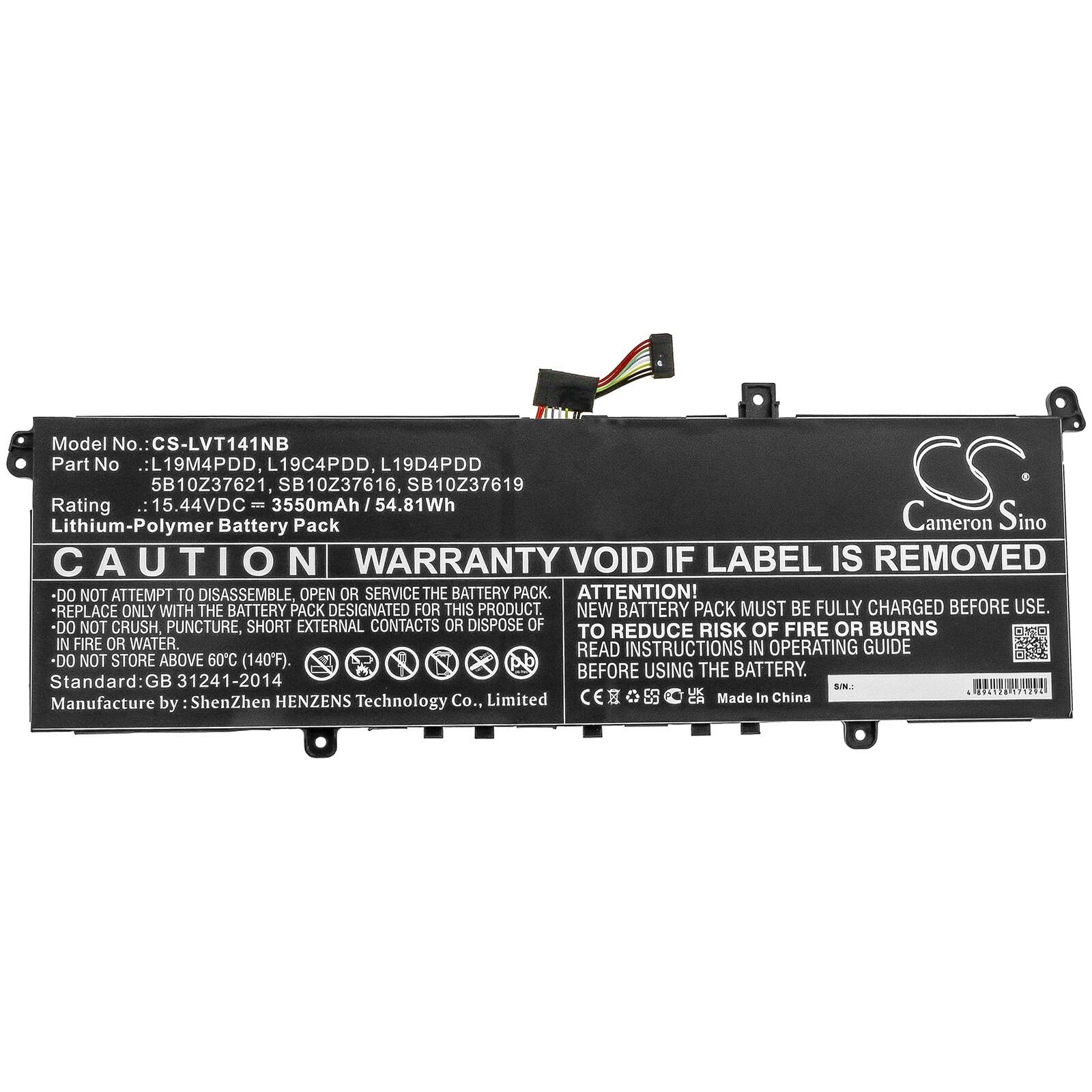 Batteri till Notebook, Bärbar dator för Lenovo ThinkBook 13s G2 ITL-20V9000LAU m.fl.