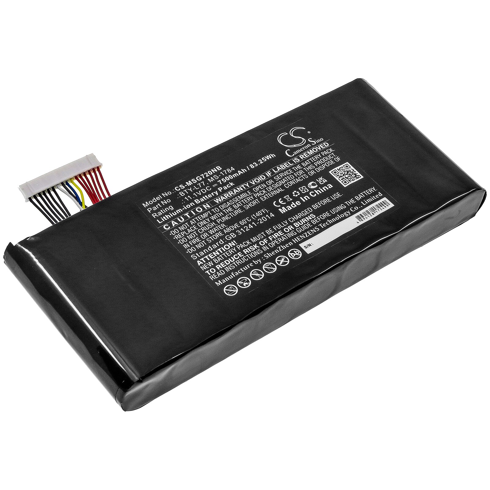 Batteri till Notebook, Bärbar dator för MSI GT72 6QDG16H21, GT72 2QW32SR311BW m.fl.