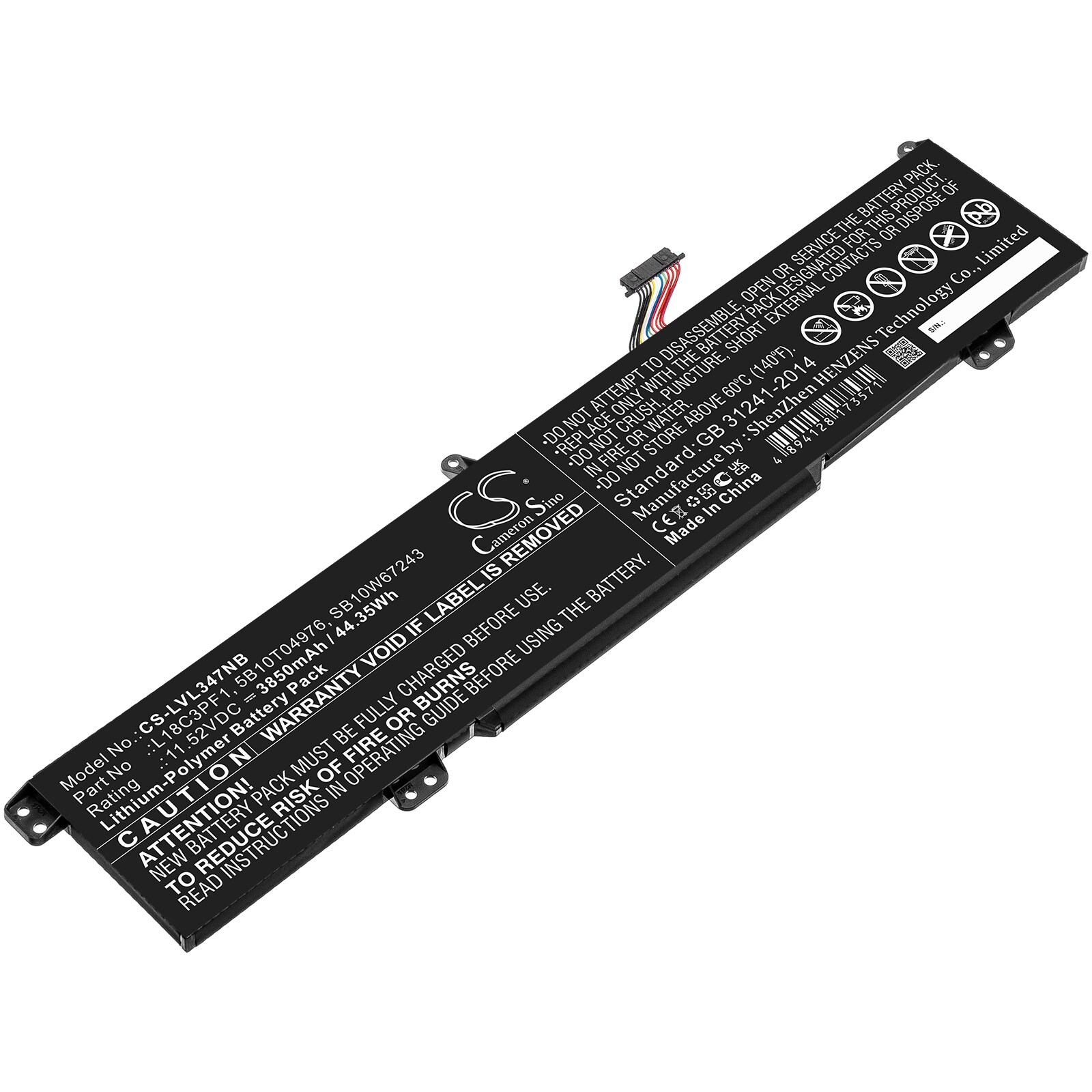 Batteri till Notebook, Bärbar dator för Lenovo Ideapad L340 17 Gaming m.fl.
