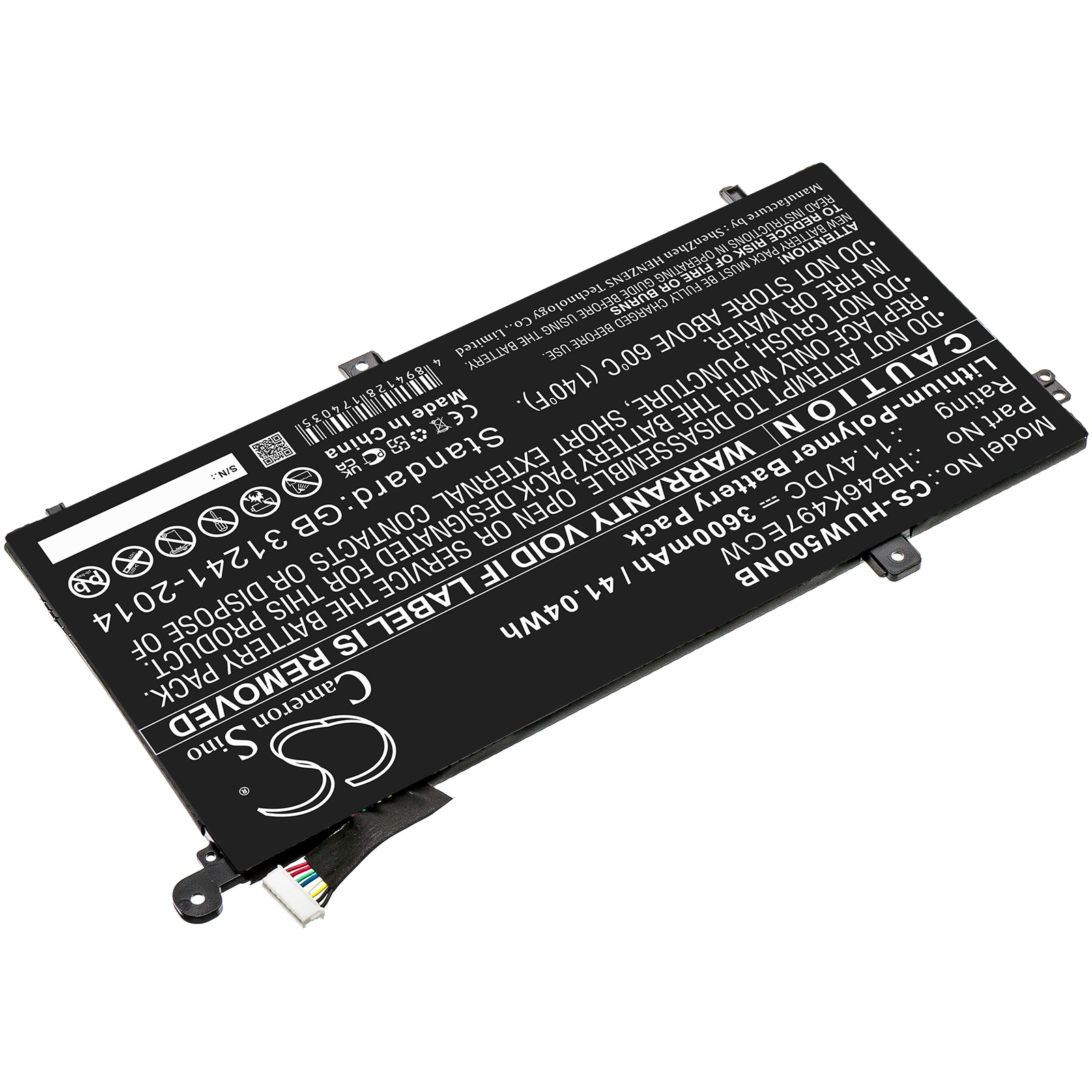 Batteri till Notebook, Bärbar dator för Huawei MateBook D, 53010BAJ, Matebook D I5 8G m.fl.