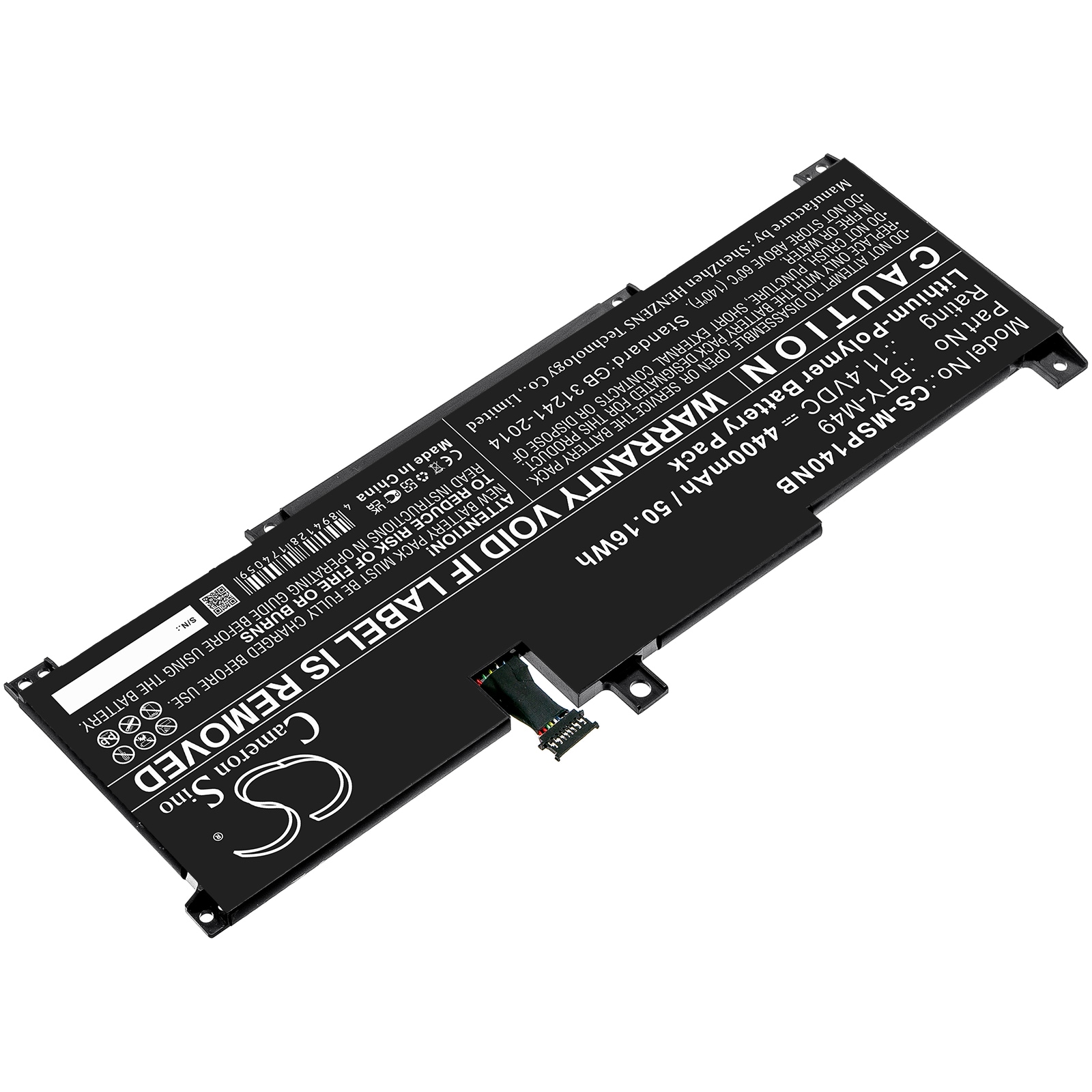 Batteri till Notebook, Bärbar dator för MSI GSP14, Modern-14-B11SB-273JP m.fl.