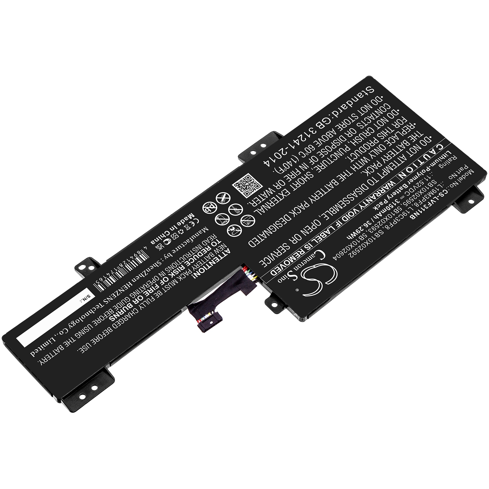 Batteri till Notebook, Bärbar dator för Lenovo IdeaPad Flex 3 11IGL05 m.fl.