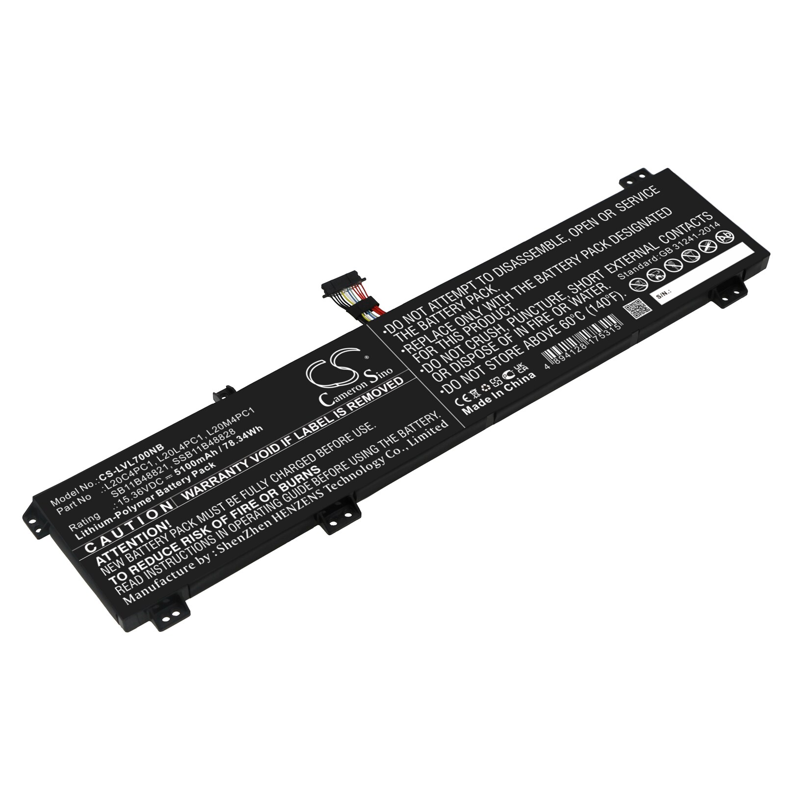 Batteri till Notebook, Bärbar dator för Lenovo Legion 7 16ACHg6 82N6005WMB m.fl.