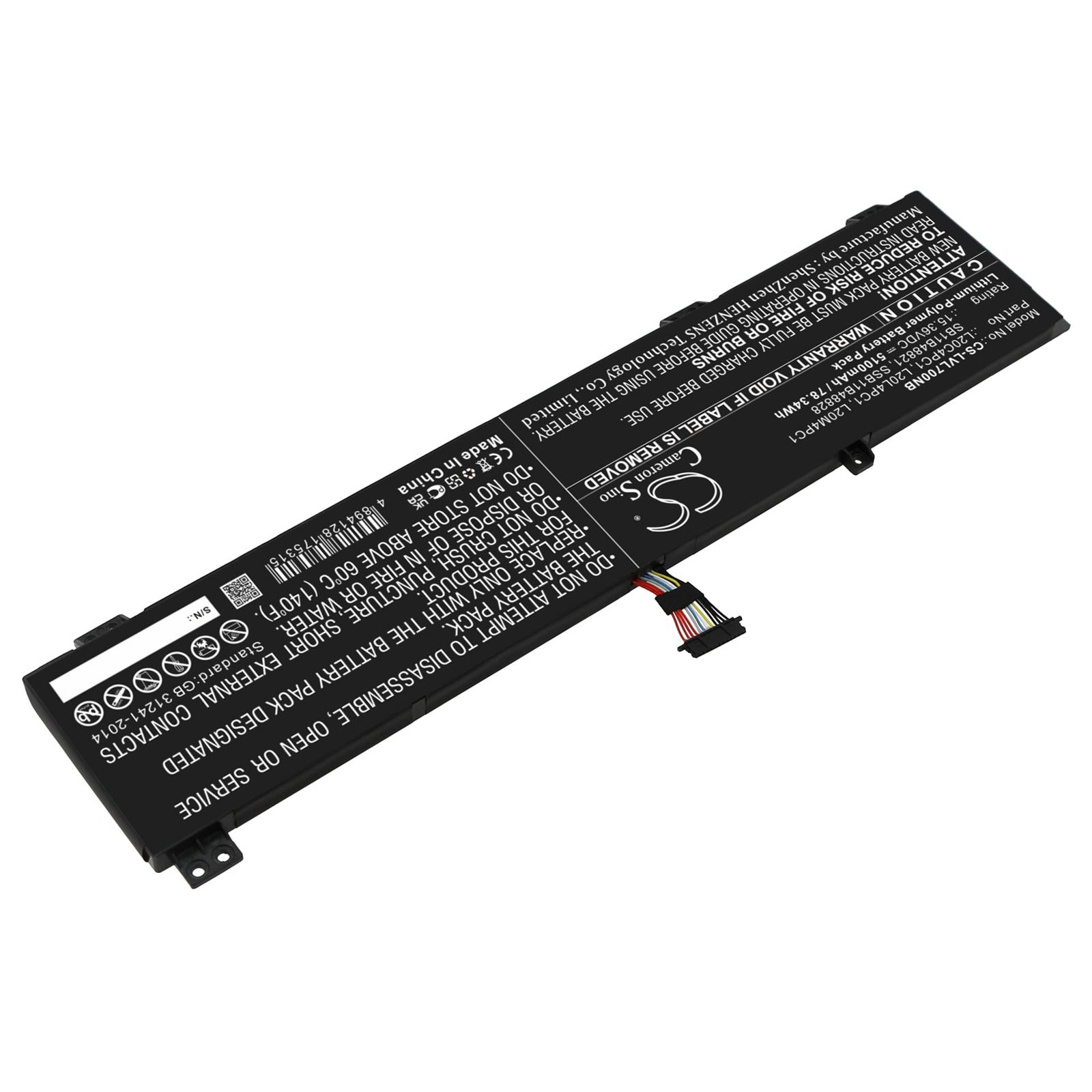 Batteri till Notebook, Bärbar dator för Lenovo Legion 7 16ACHg6 82N6005WMB m.fl.
