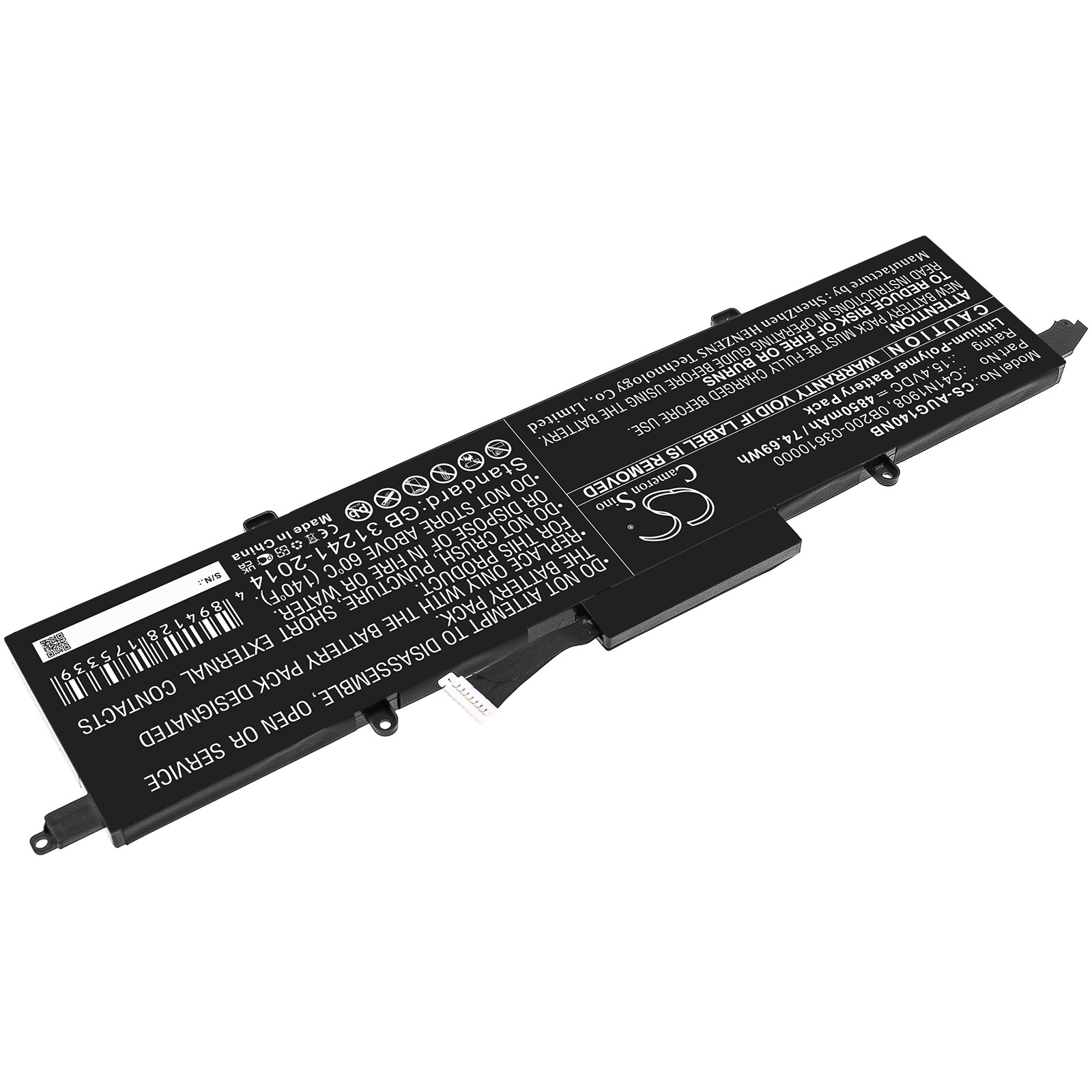 Batteri till Notebook, Bärbar dator för Asus ROG Zephyrus G14 GA401IV-HE135T m.fl.