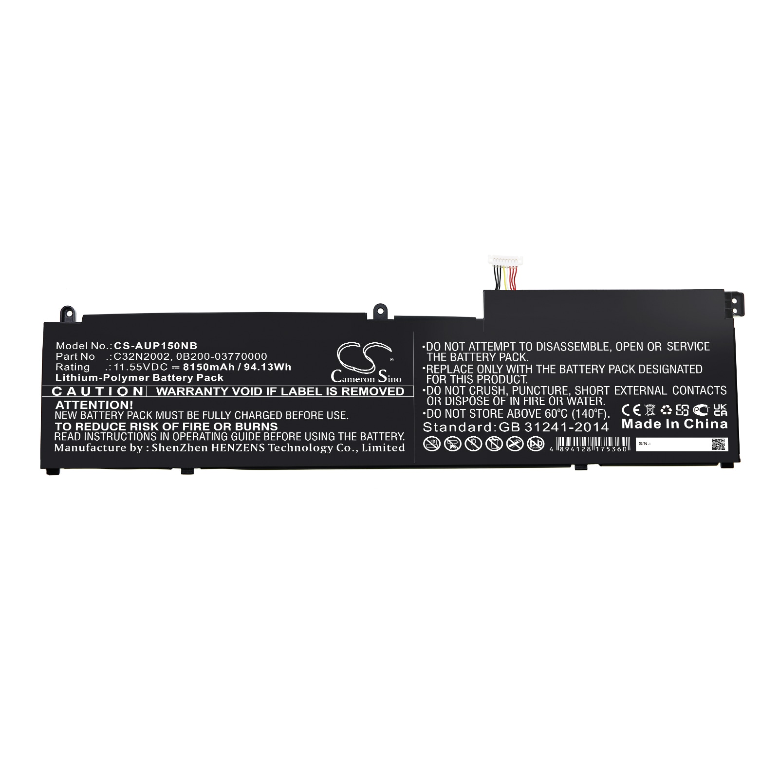 Batteri till Notebook, Bärbar dator för Asus ZenBook Pro 15 OLED UM535QE-KY195W m.fl.