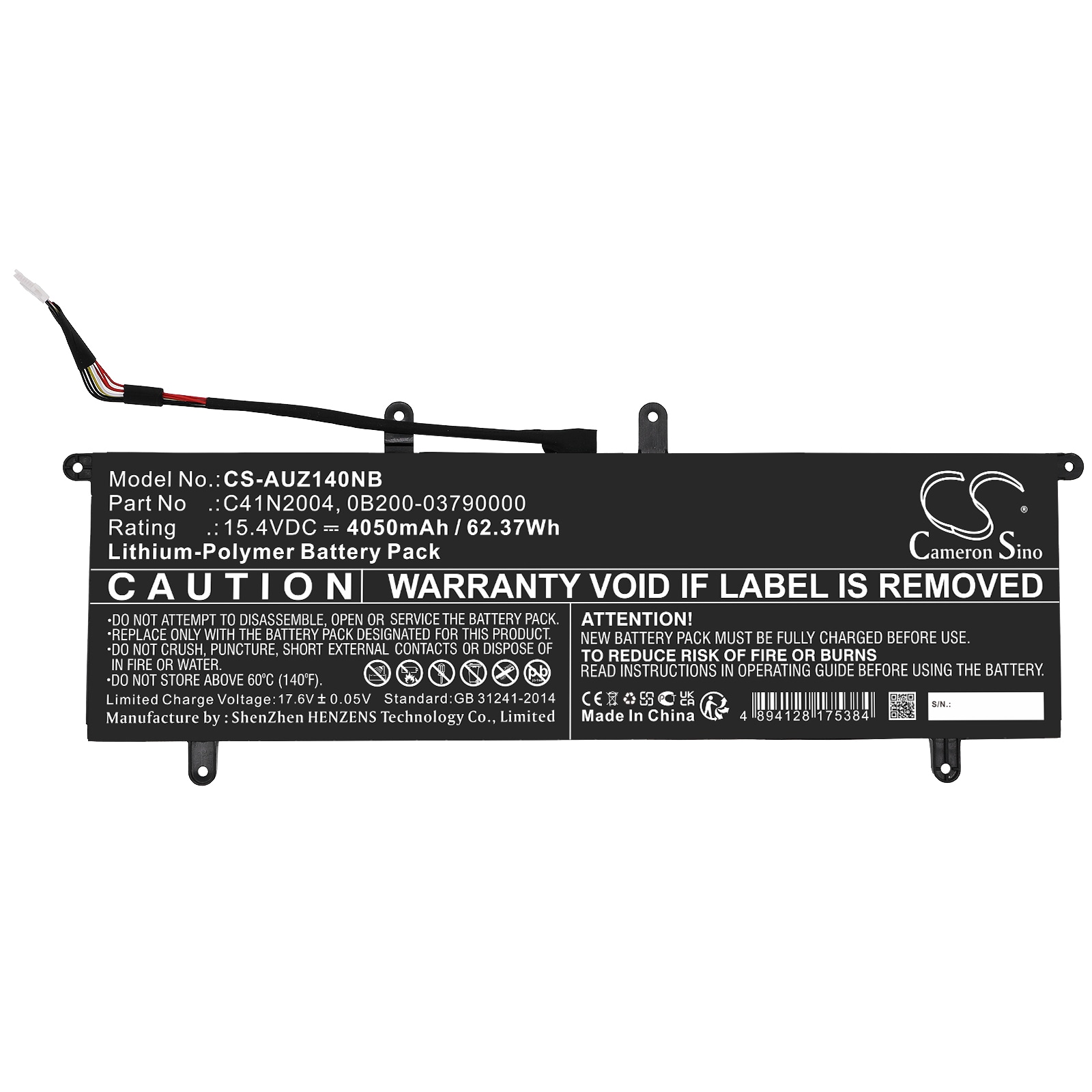 Batteri till Notebook, Bärbar dator för Asus ZenBook Duo 14 UX482EG-HY Series m.fl.