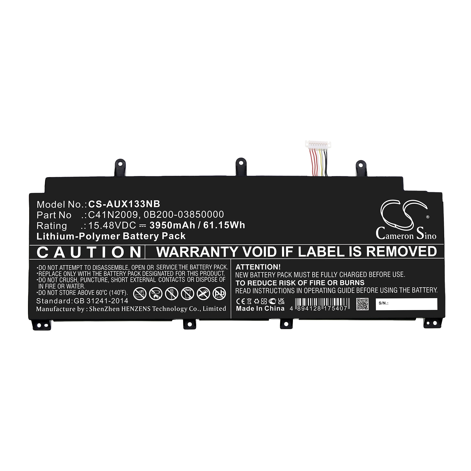 Batteri till Notebook, Bärbar dator för Asus ROG Flow X13 GV301QH-K6028T m.fl.