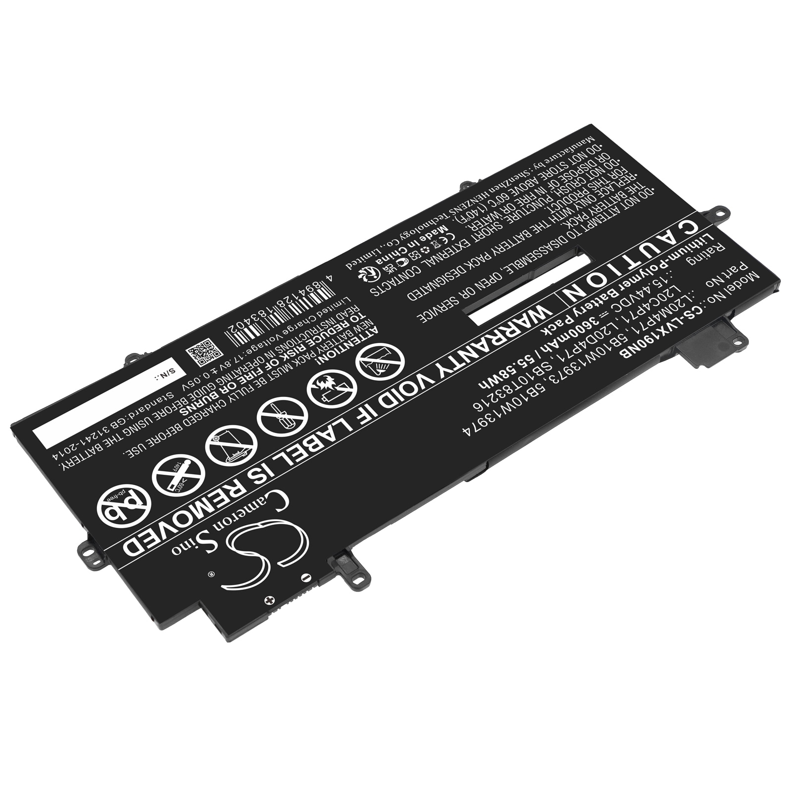 Batteri till Notebook, Bärbar dator för Lenovo ThinkPad X1 Carbon Gen 9-20XW005JGM m.fl.
