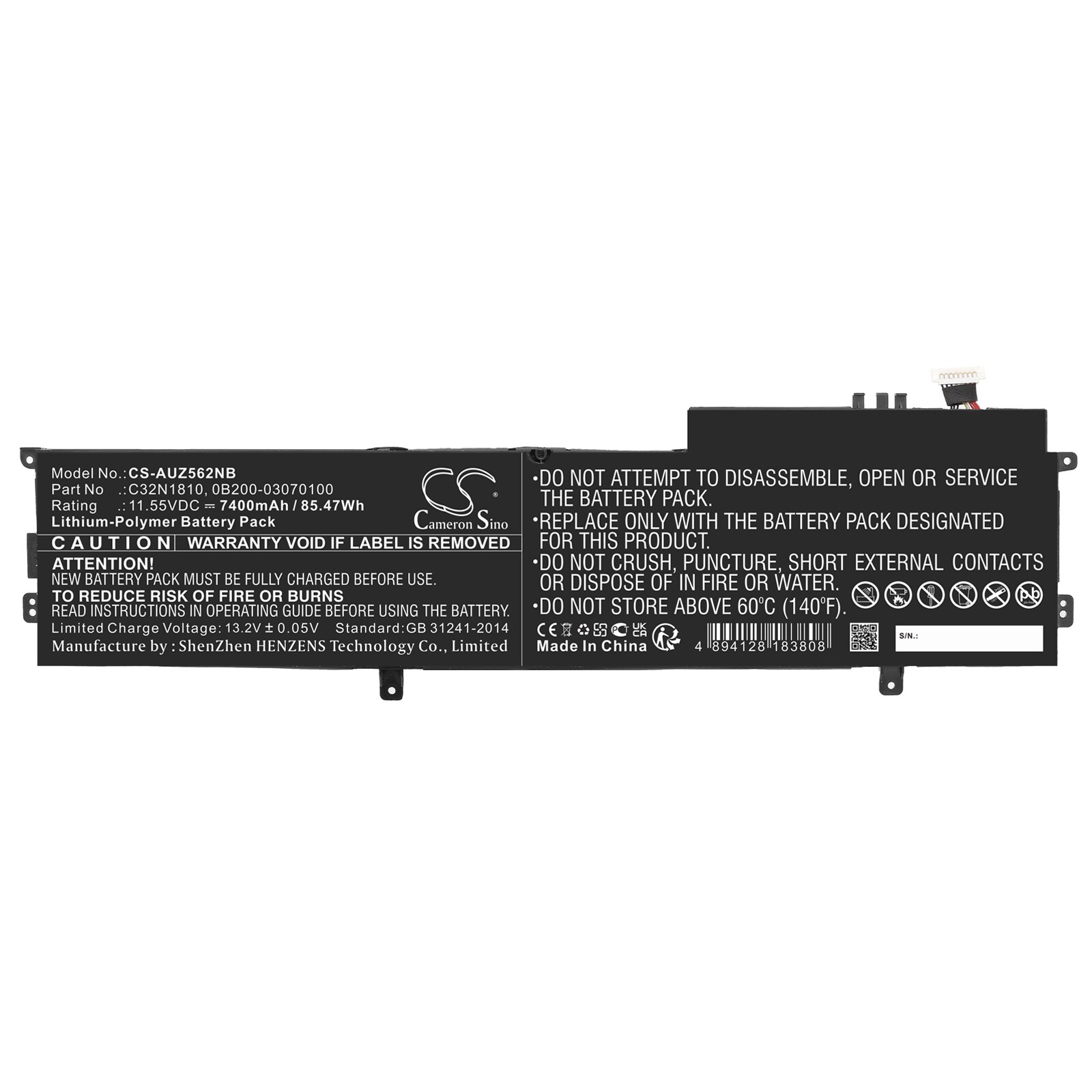 Batteri till Notebook, Bärbar dator för Asus ZenBook Flip 15 UX562FD-2G m.fl.