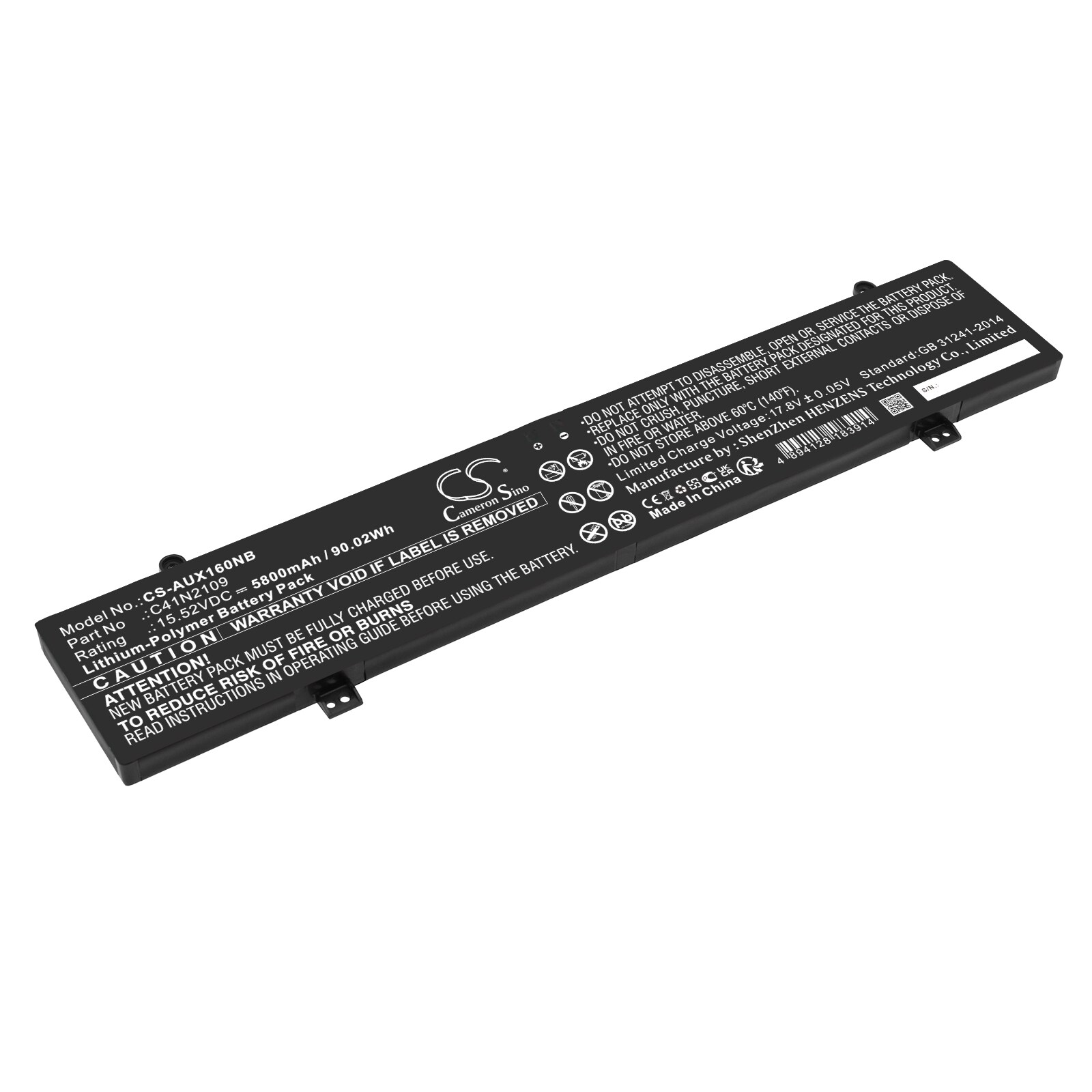 Batteri till Notebook, Bärbar dator för Asus ROG Flow X16 GV601RE-M5057X, NR2203RM m.fl.