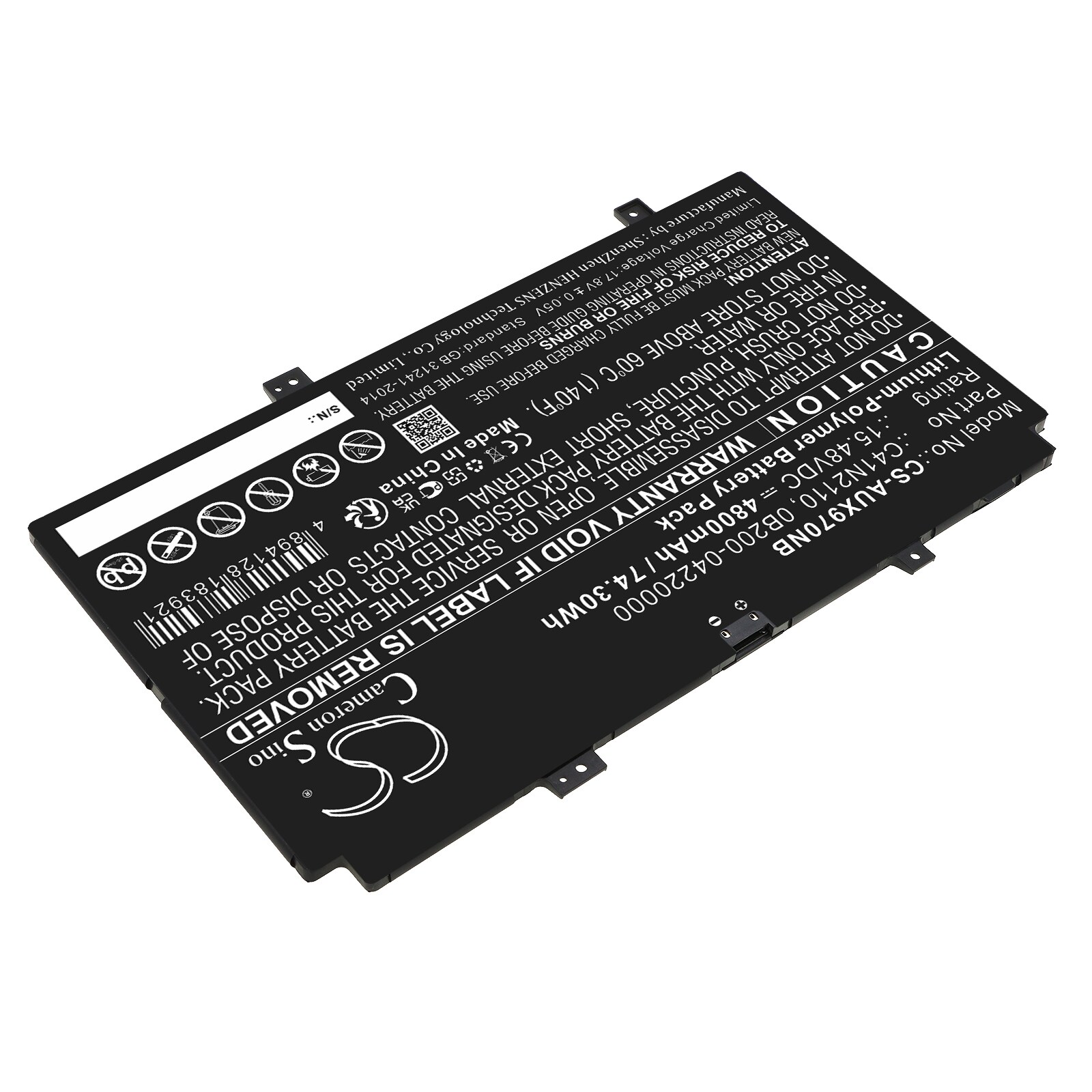 Batteri till Notebook, Bärbar dator för Asus Zenbook 17 Fold OLED, UX9702AA