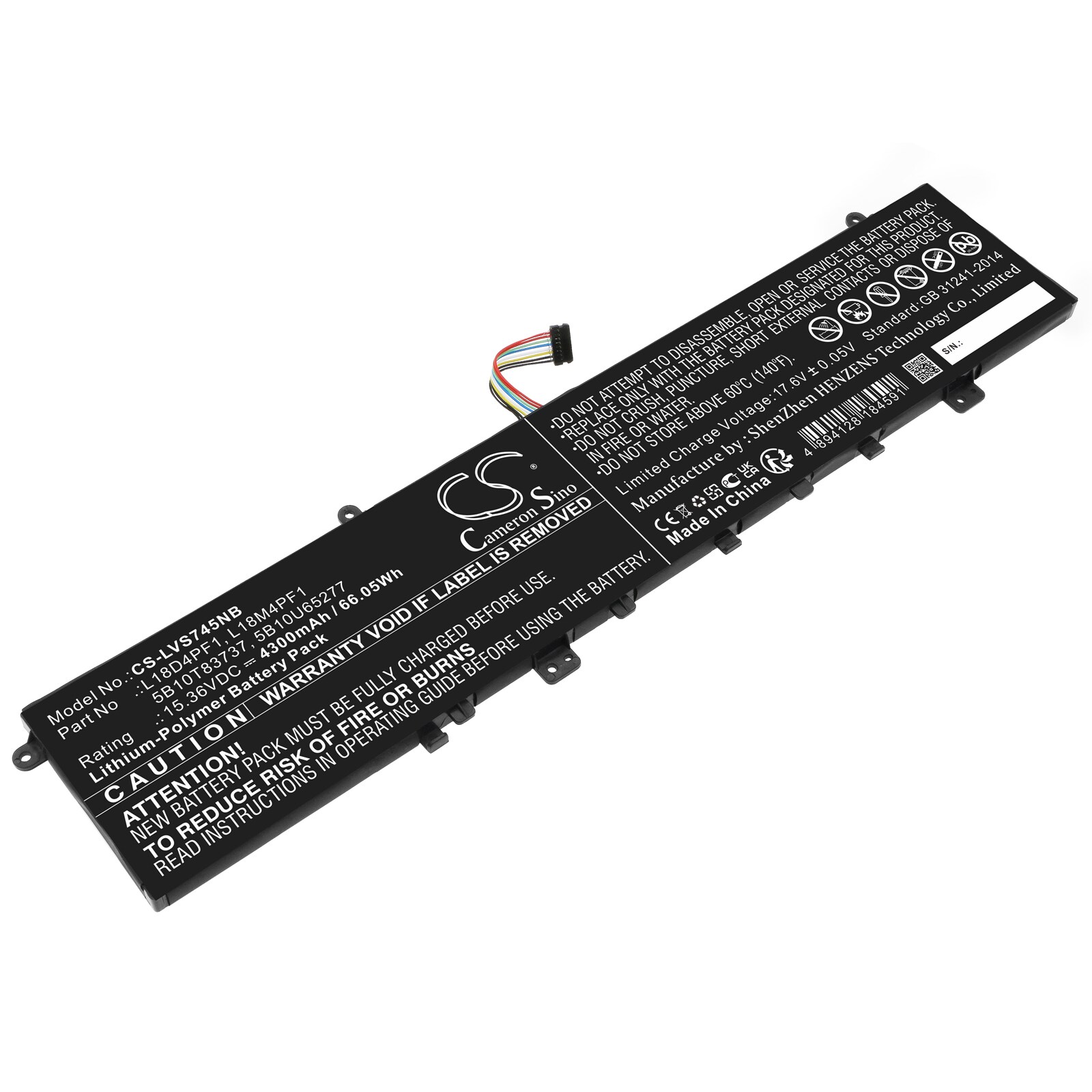 Batteri till Notebook, Bärbar dator för Lenovo Yoga S740-15IRH, Yoga C940-15IRH m.fl.