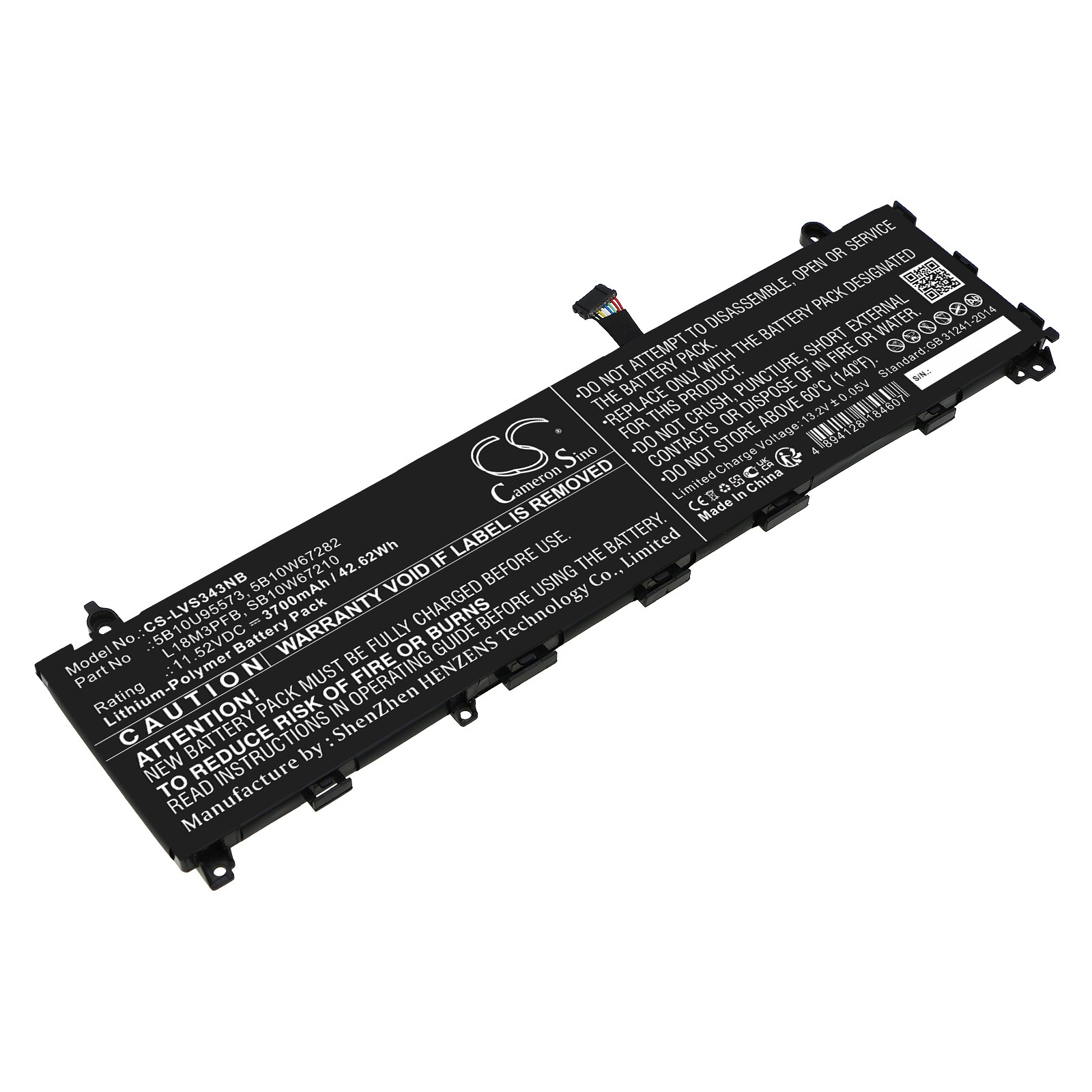 Batteri till Notebook, Bärbar dator för Lenovo IdeaPad S340-13IML m.fl.