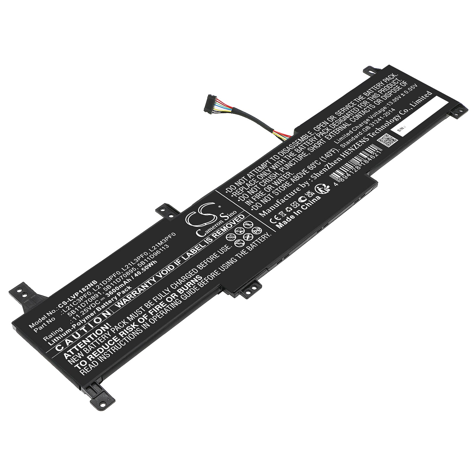 Batteri till Notebook, Bärbar dator för Lenovo IdeaPad 1 15IJL7 82LX005DIN m.fl.
