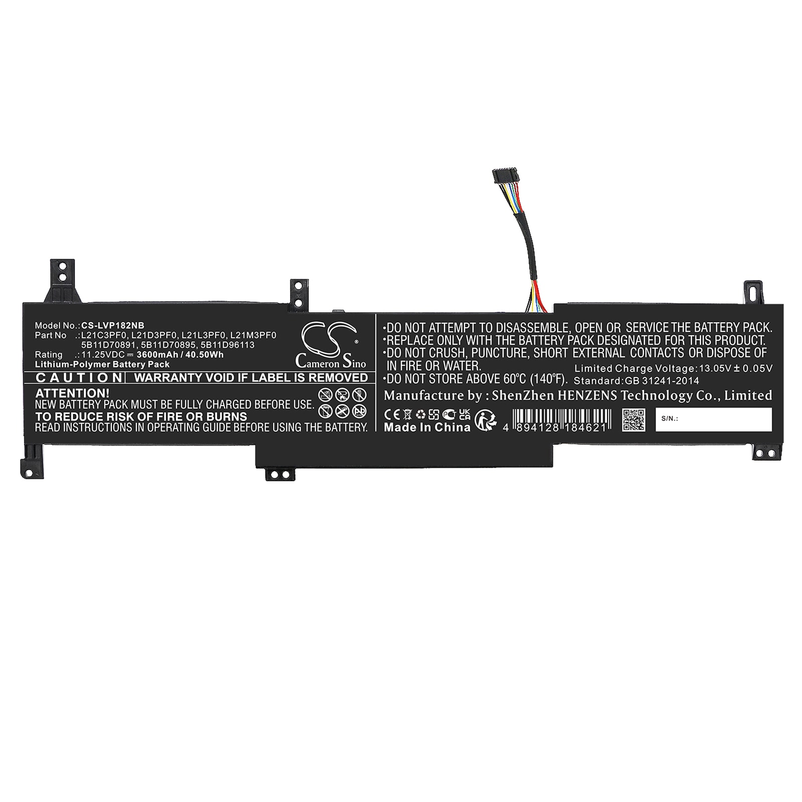 Batteri till Notebook, Bärbar dator för Lenovo IdeaPad 1 15IJL7 82LX005DIN m.fl.