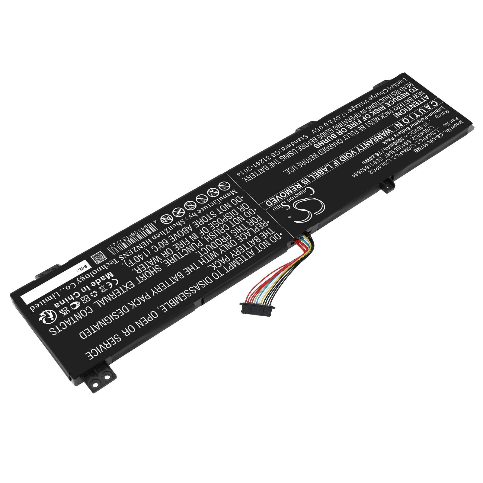 Batteri till Notebook, Bärbar dator för Lenovo Legion 5 17ACH6H-82JY00GMMX m.fl.