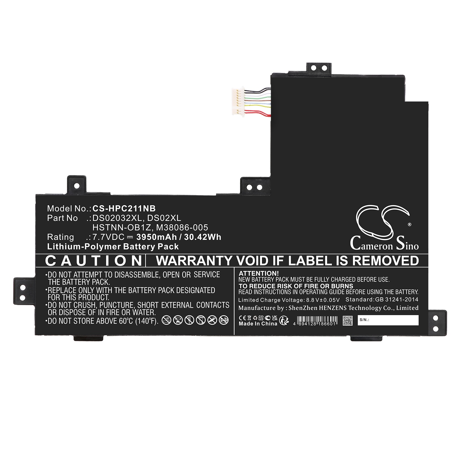 Batteri till Notebook, Bärbar dator för HP 40Q85UA, Chromebook X2 11-DA0013DX m.fl.