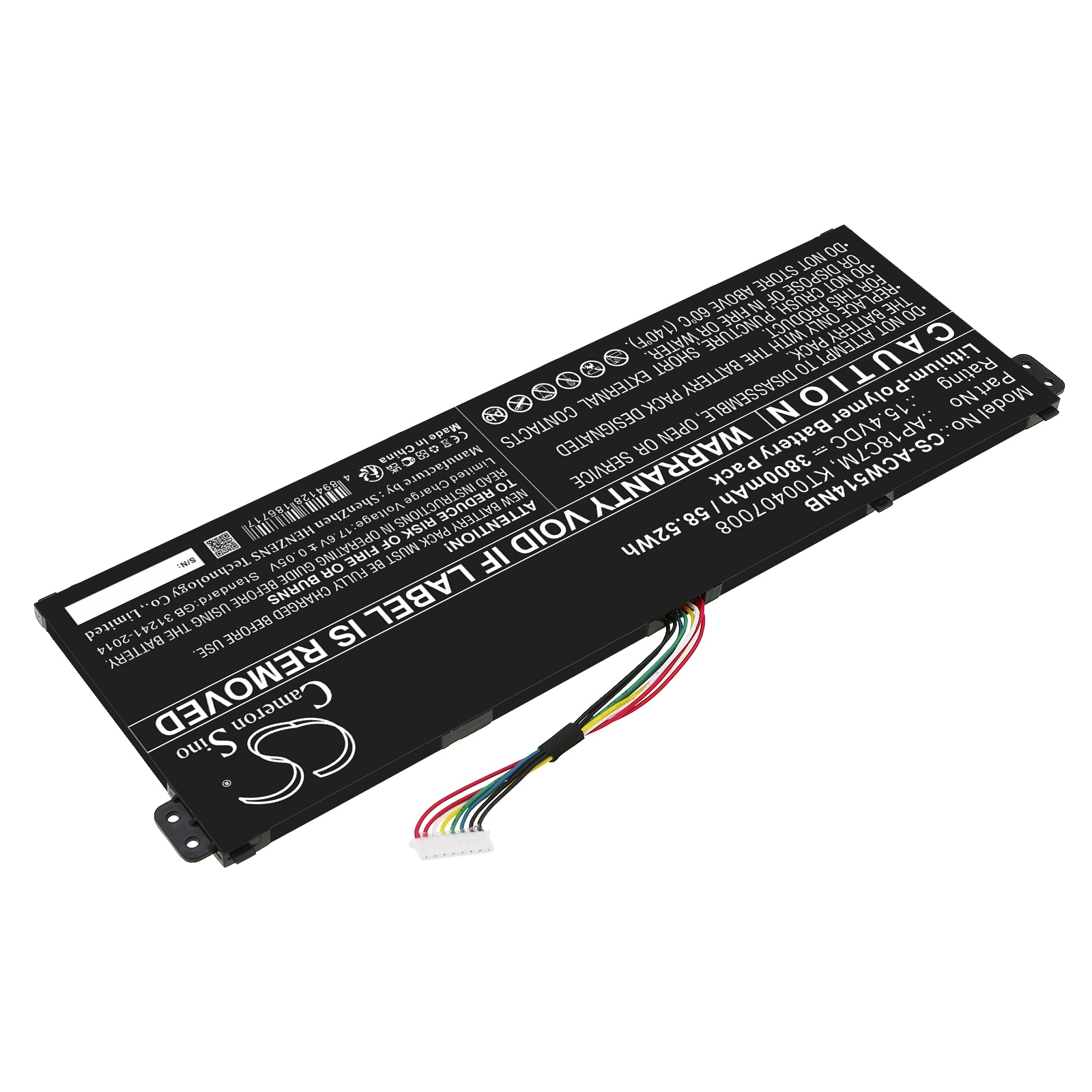 Batteri till Notebook, Bärbar dator för Acer Swift 5 SF514-54GT-595G m.fl.