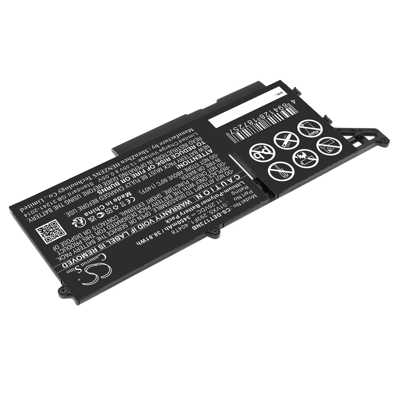 Batteri till Notebook, Bärbar dator för DELL Latitude 13 7330